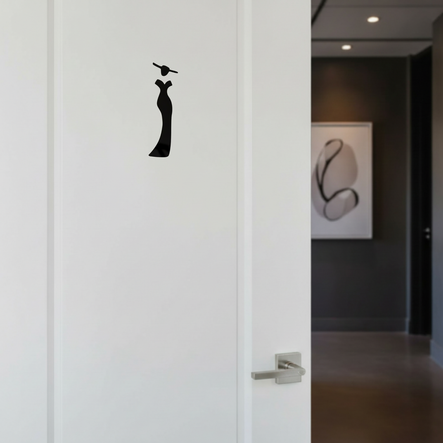 Elegant Restroom Sign