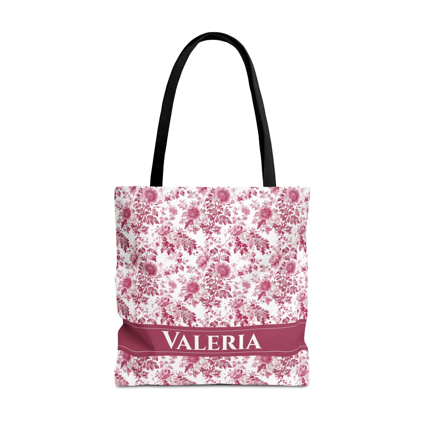 Floral Tote Bag - Stylish Carry-All, Personalized Gift, Eco-Friendly Shopping, Summer Accessory, Beach Bag, Valeria Design