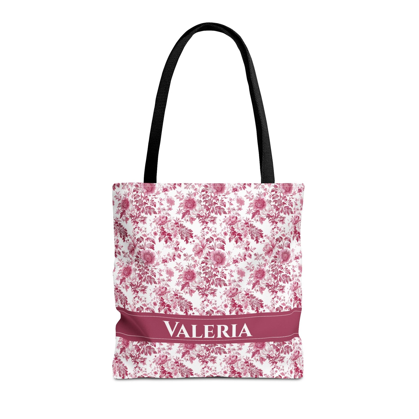 Floral Tote Bag - Stylish Carry-All, Personalized Gift, Eco-Friendly Shopping, Summer Accessory, Beach Bag, Valeria Design