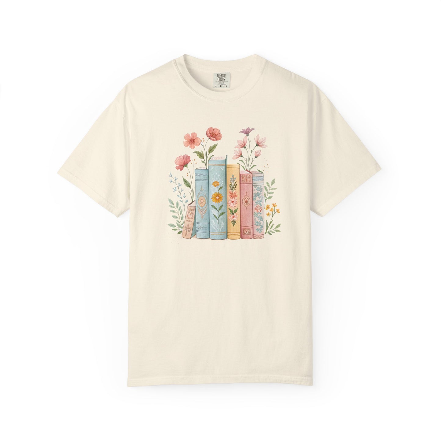 Floral Book Lover T-shirt - Perfect for Students, Book Clubs, Gift for Libraries, Cozy Reads - Literary Floral Tee, Bookish Gift, Spring