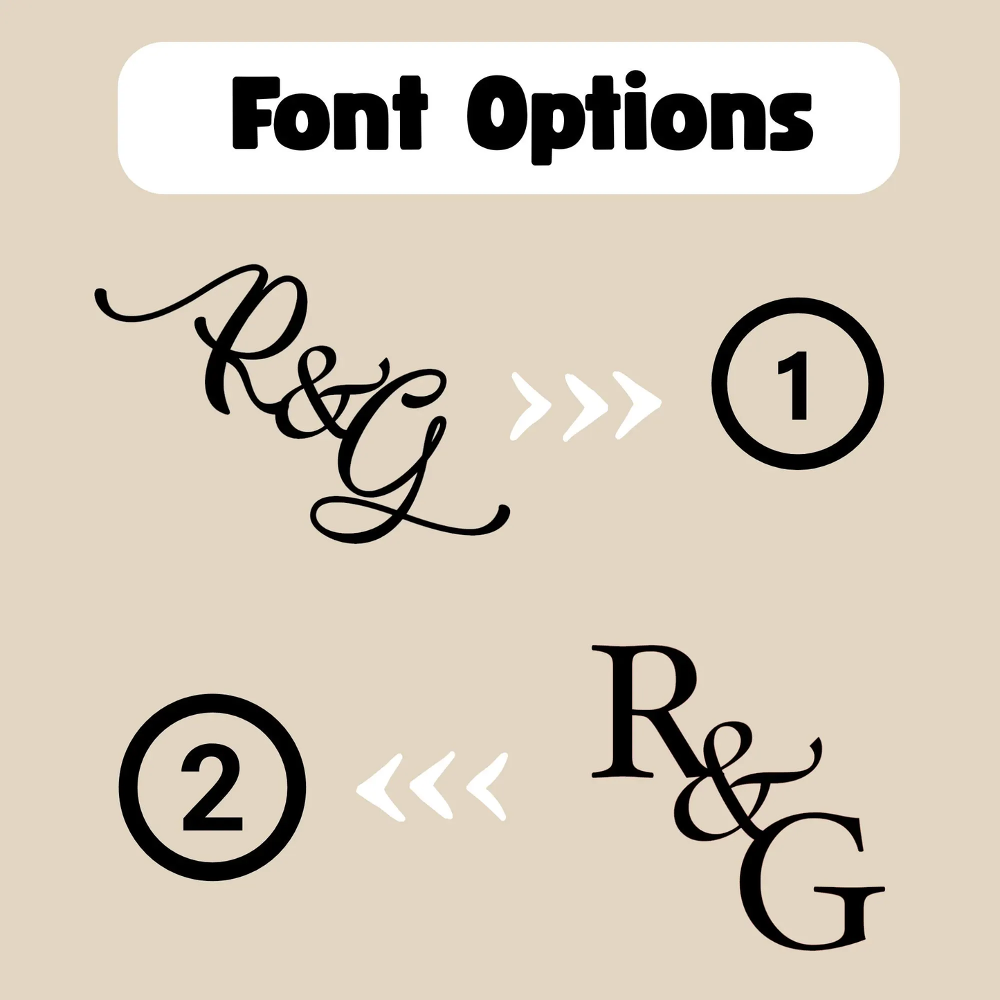 Custom Cake Initials