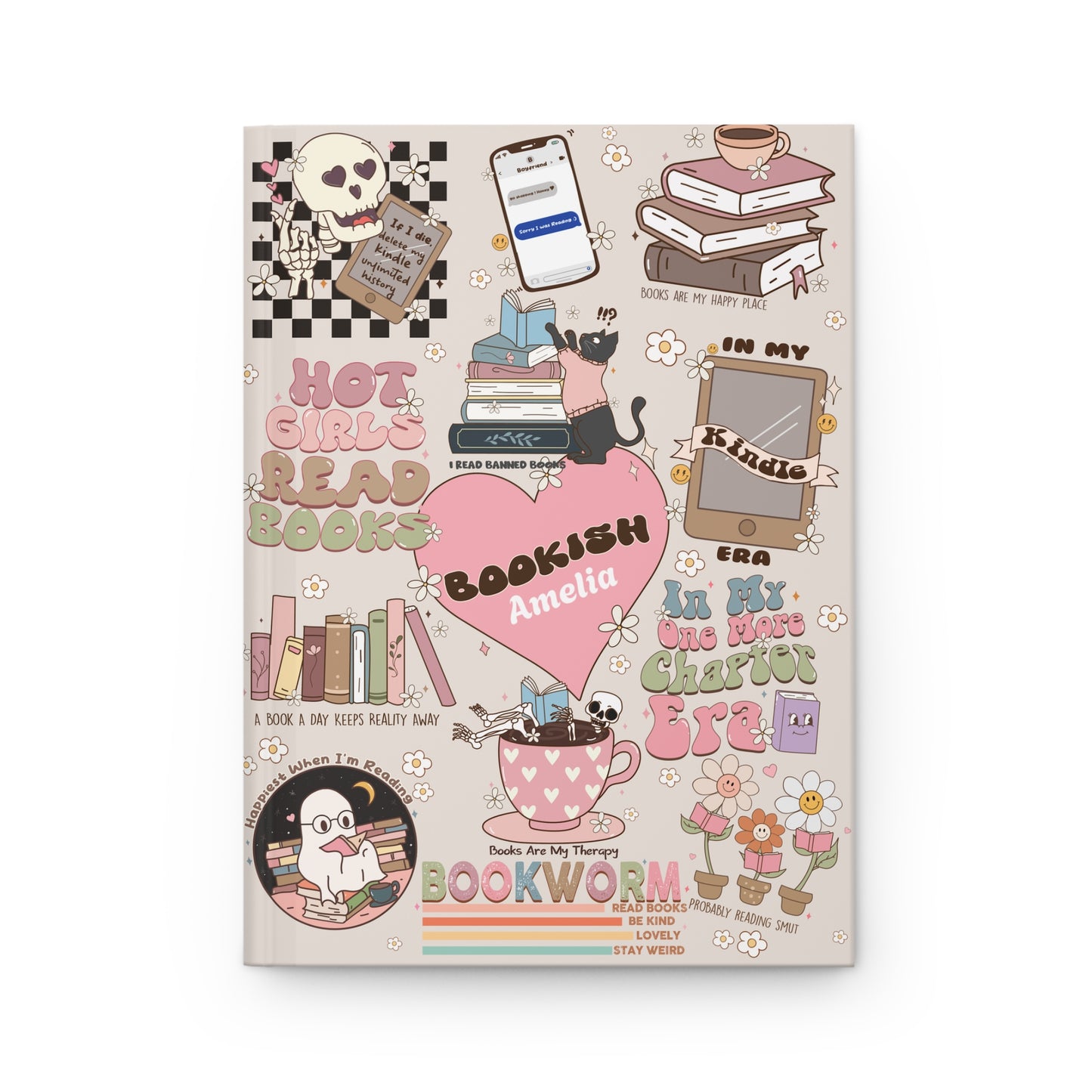 Bookish Note Book - Bookish Hard Cover Journal