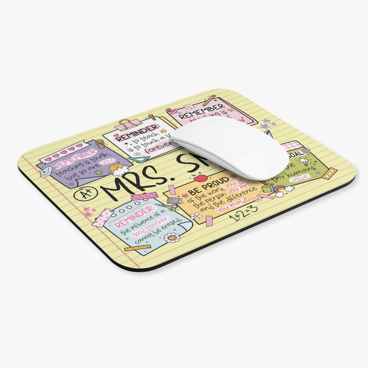 Teacher Appreciation Mouse Pad, Cute Teacher Gift, Classroom Decor, Inspirational Mouse Mat, Back to School Supplies