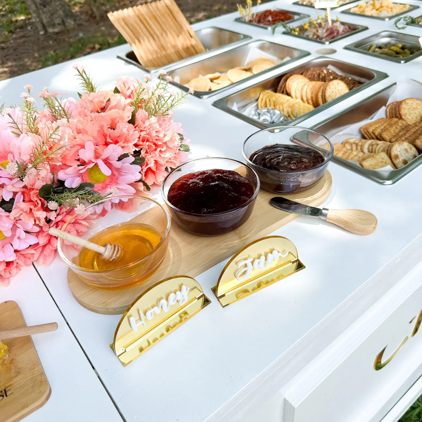 Luxury Acrylic Food Tag