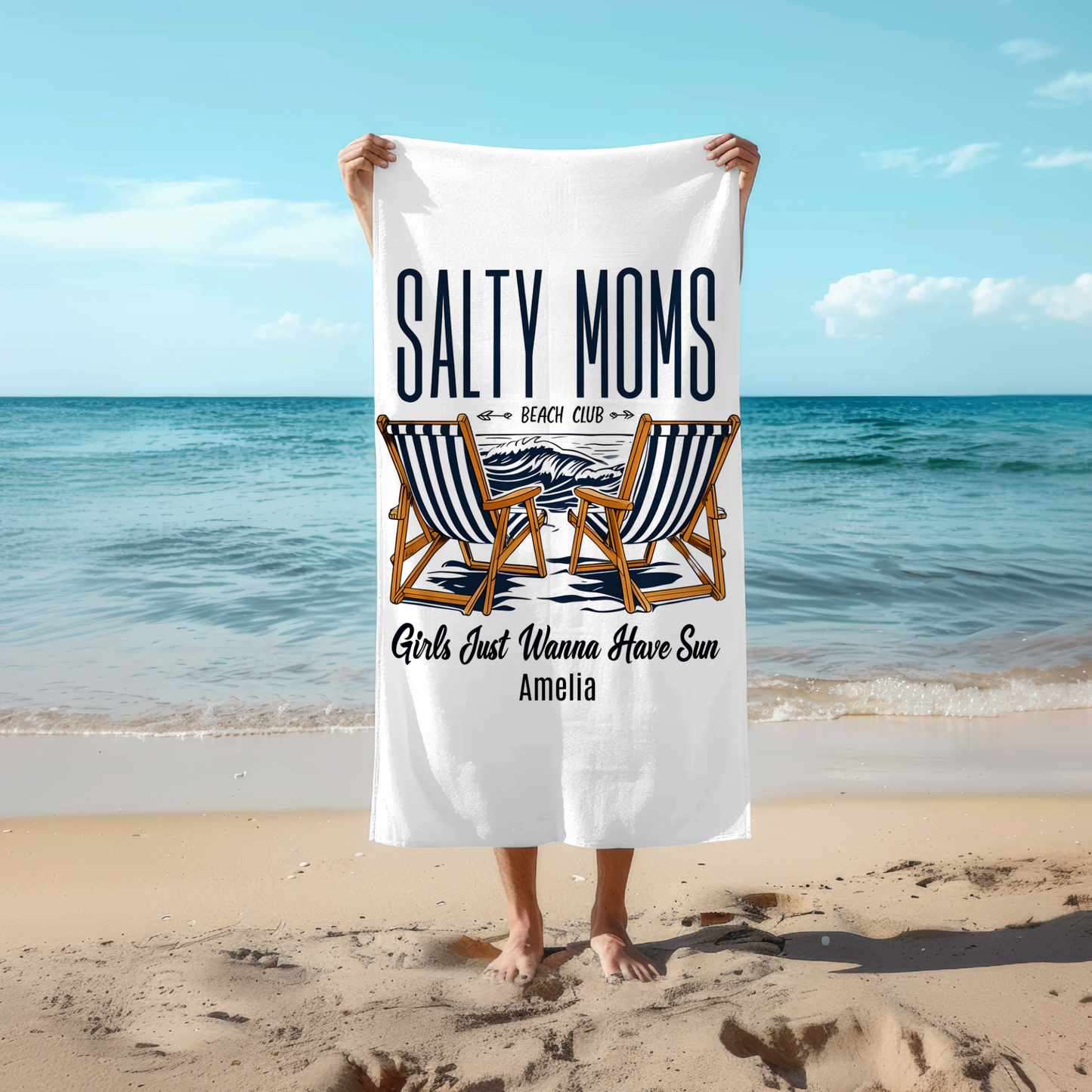 Salty Mornings Beach Towel