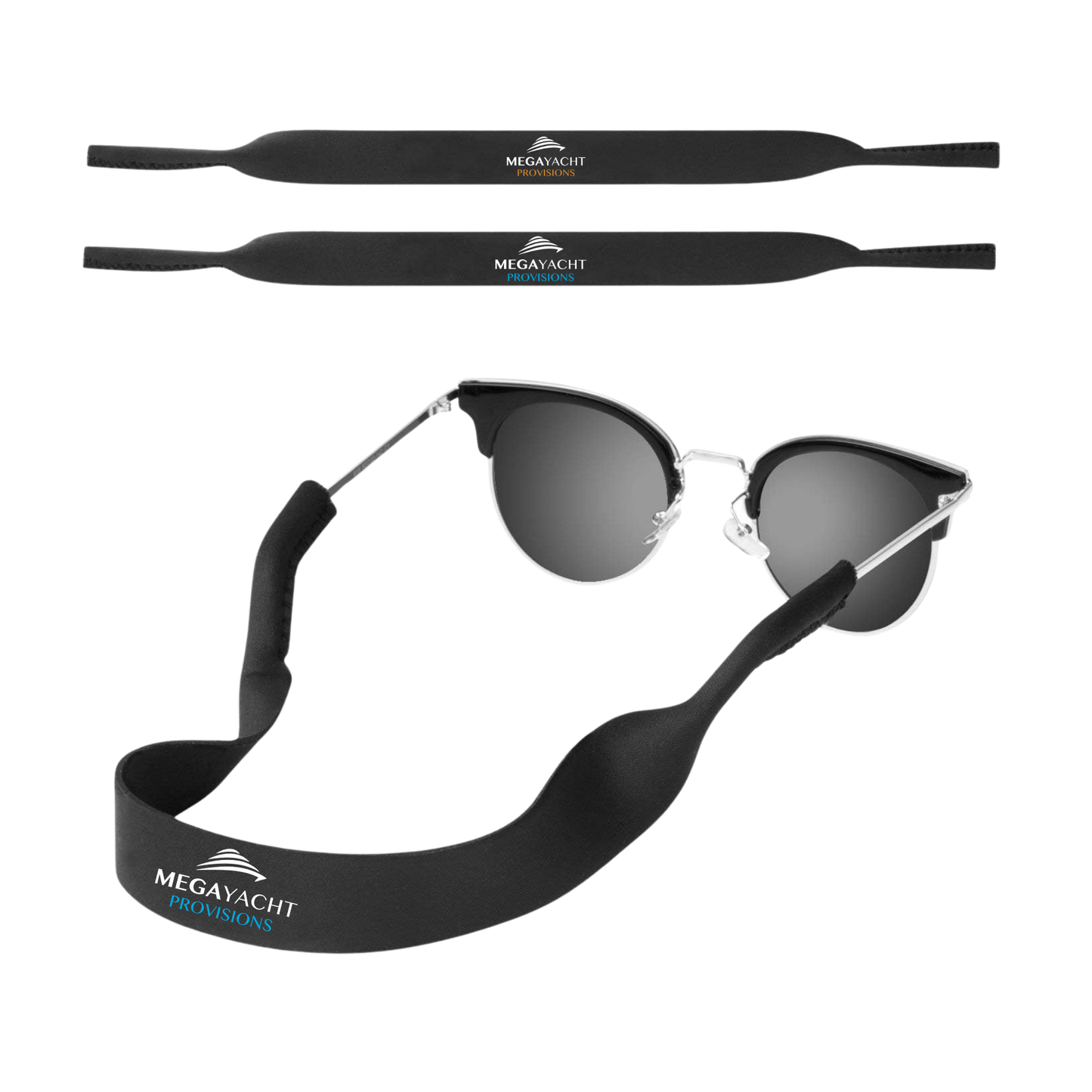 Custom Sunglass Straps - Neoprene - With your logo or name (5pack)