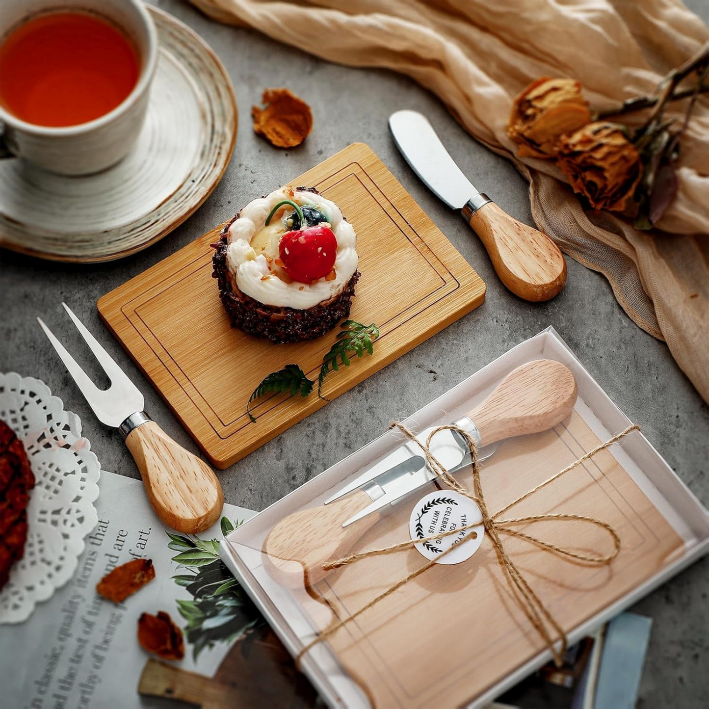 Custom Rectangle Charcuterie Board - Laser engraved with your logo o message