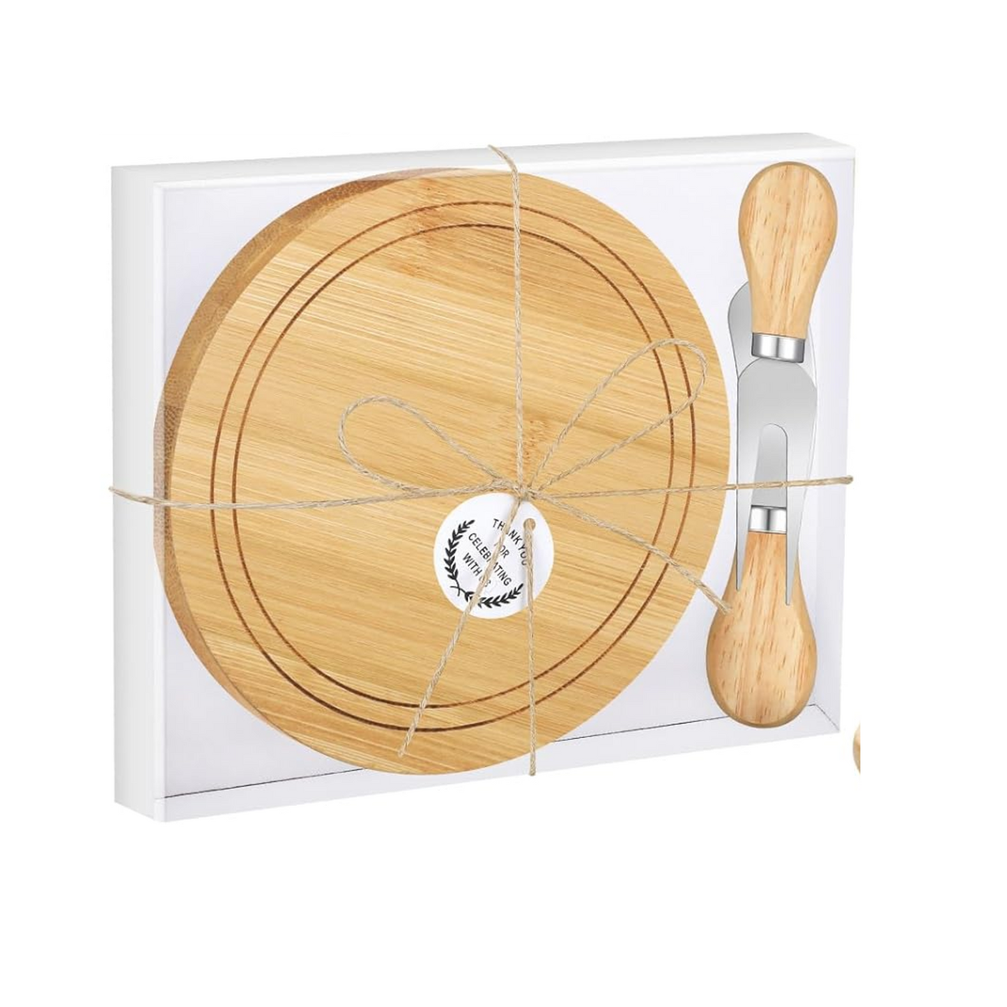 Custom Round Mini Charcuterie Board - Laser Engraved with your logo or message