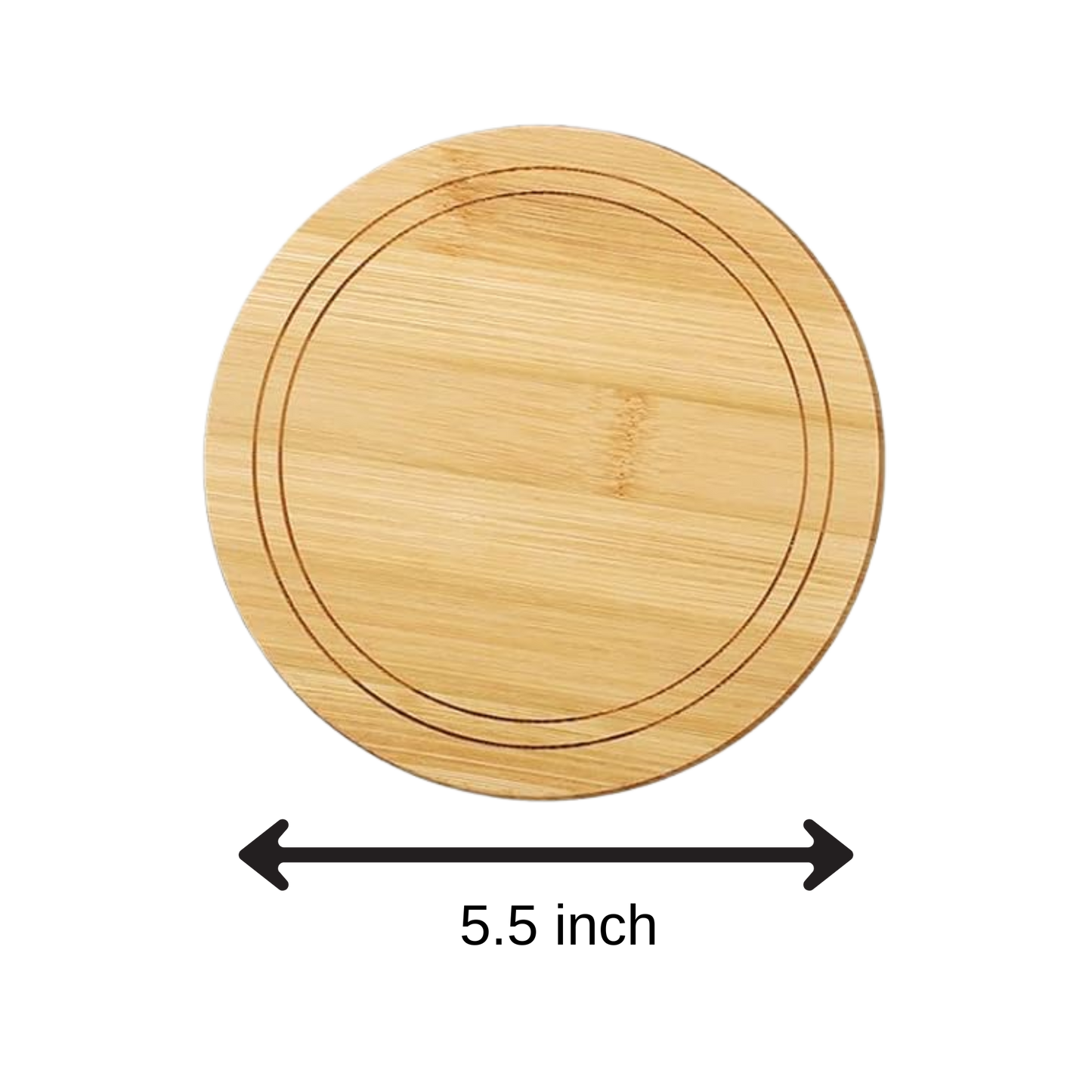 Custom Round Mini Charcuterie Board - Laser Engraved with your logo or message