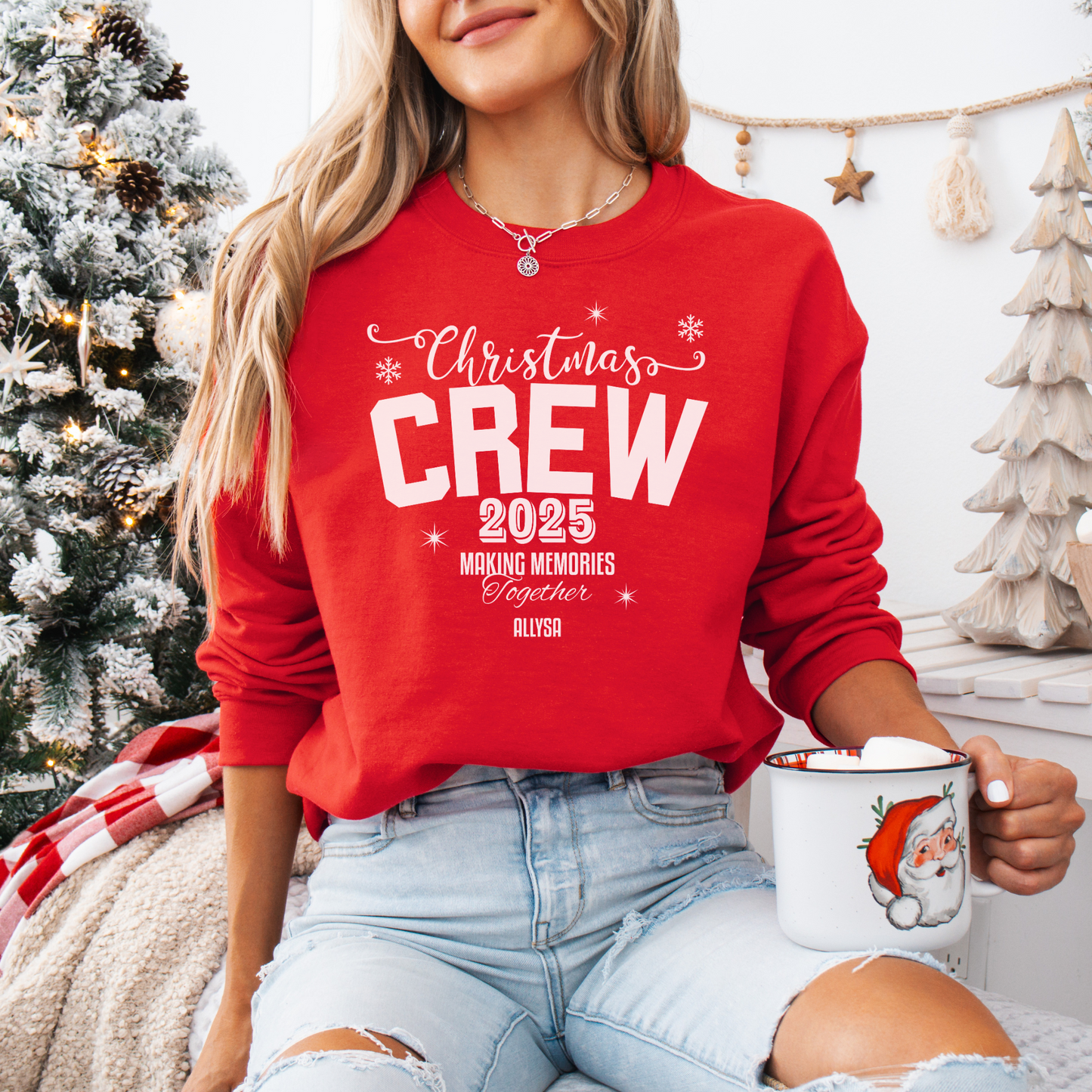 Family Christmas Sweatshirt - Family Trip Crewneck