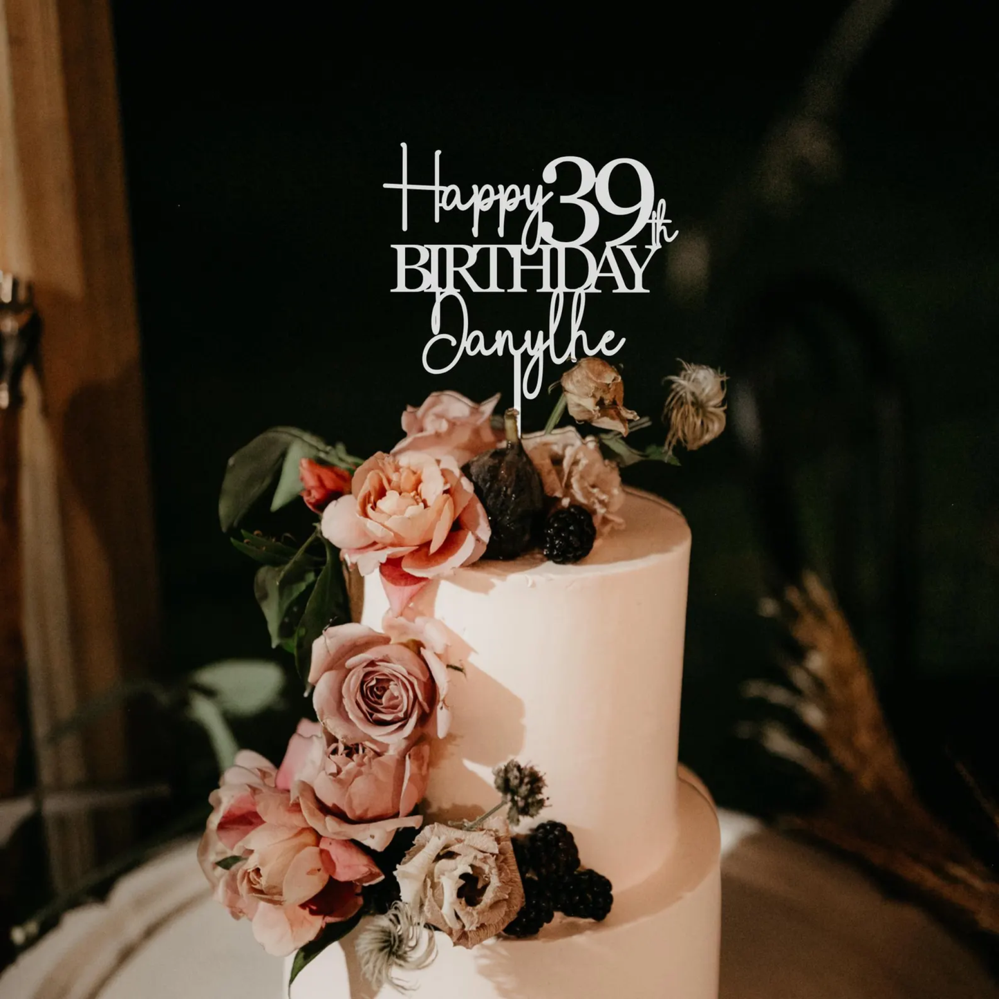 Acrylic Custom Birthday Cake Topper