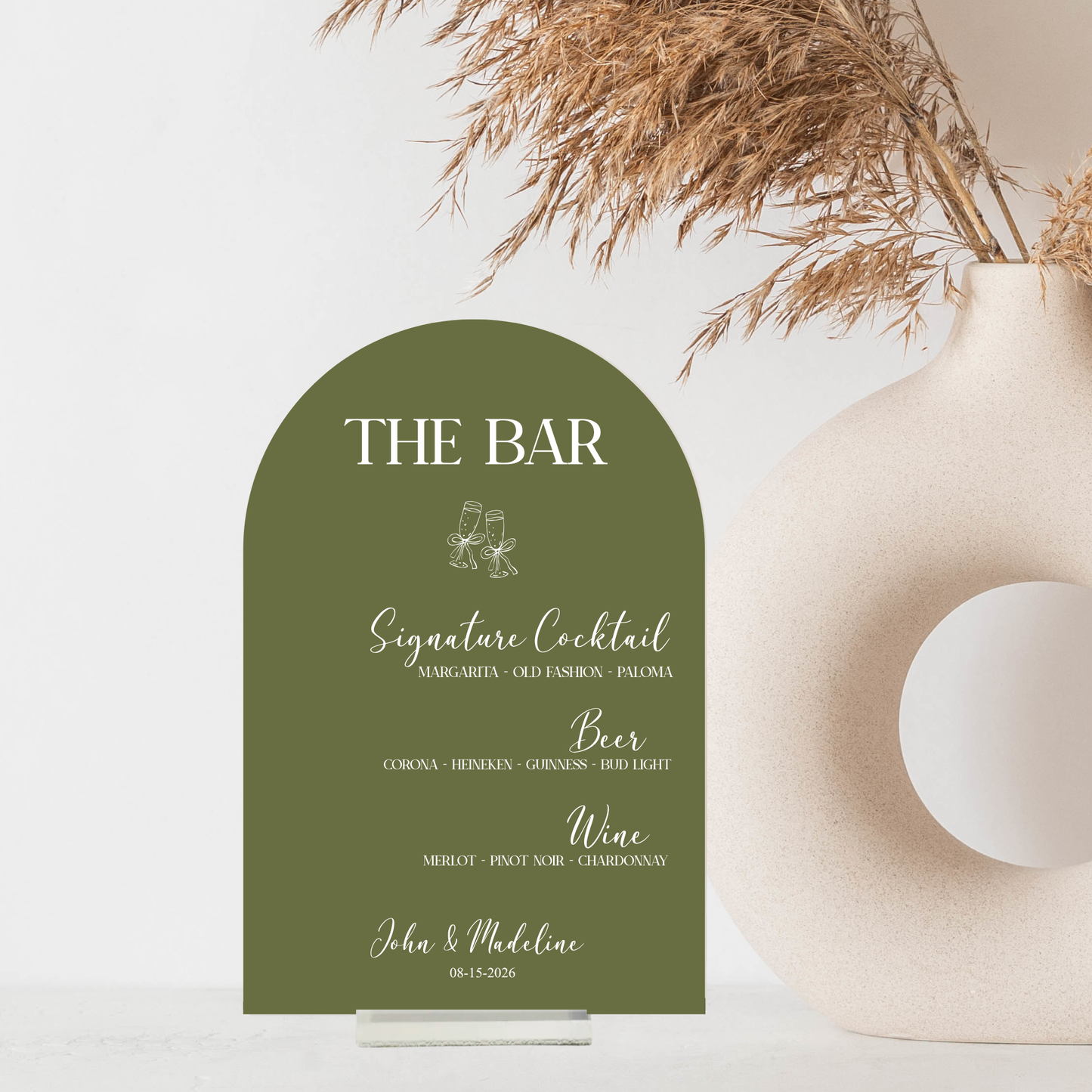 Arch Sign Bar Menu