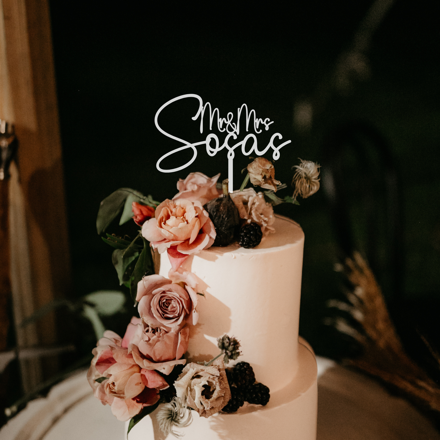 Custom Mr&Mrs Wedding Cake Topper