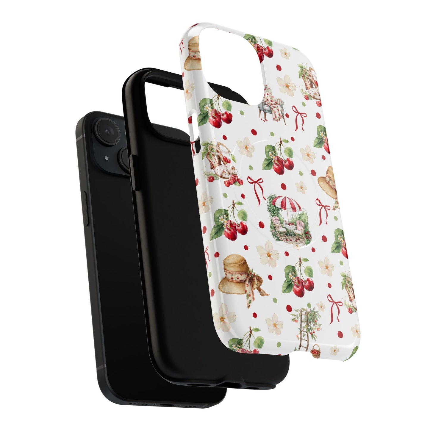 Floral Theme iPhone Case - MagSafe iPhone Case - Cherry Design iPhone Case - iPhone Case For Her