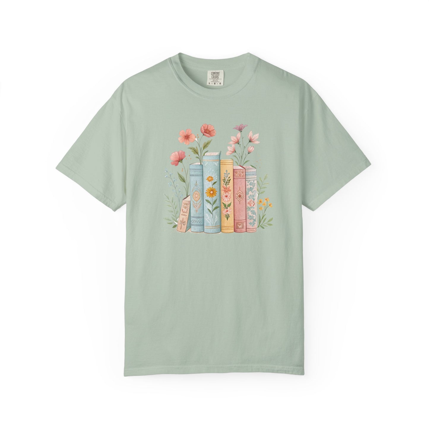 Floral Book Lover T-shirt - Perfect for Students, Book Clubs, Gift for Libraries, Cozy Reads - Literary Floral Tee, Bookish Gift, Spring