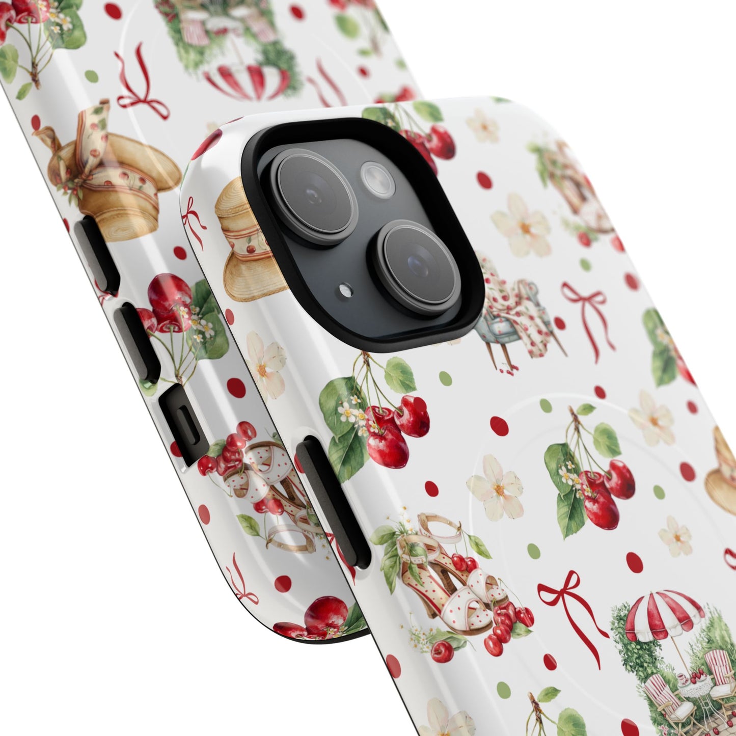 Floral Theme iPhone Case - MagSafe iPhone Case - Cherry Design iPhone Case - iPhone Case For Her