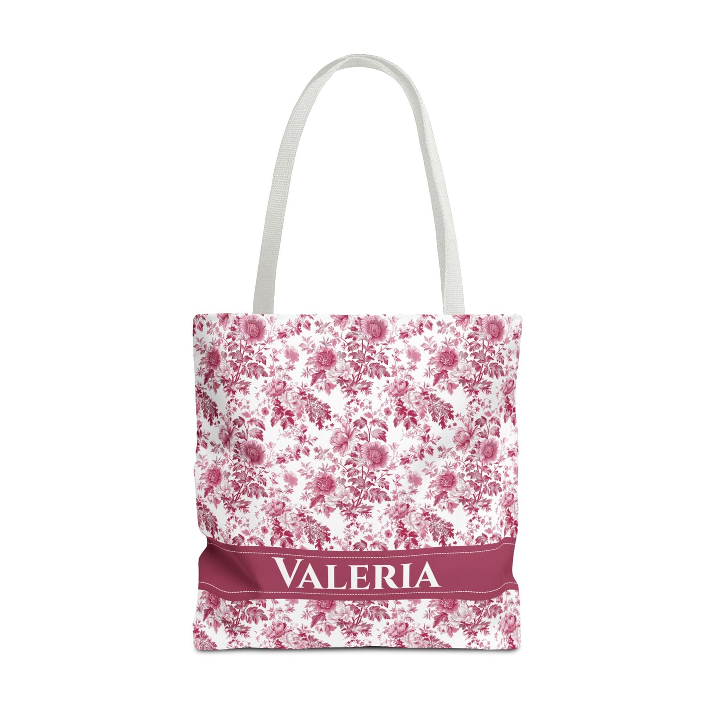 Floral Tote Bag - Stylish Carry-All, Personalized Gift, Eco-Friendly Shopping, Summer Accessory, Beach Bag, Valeria Design