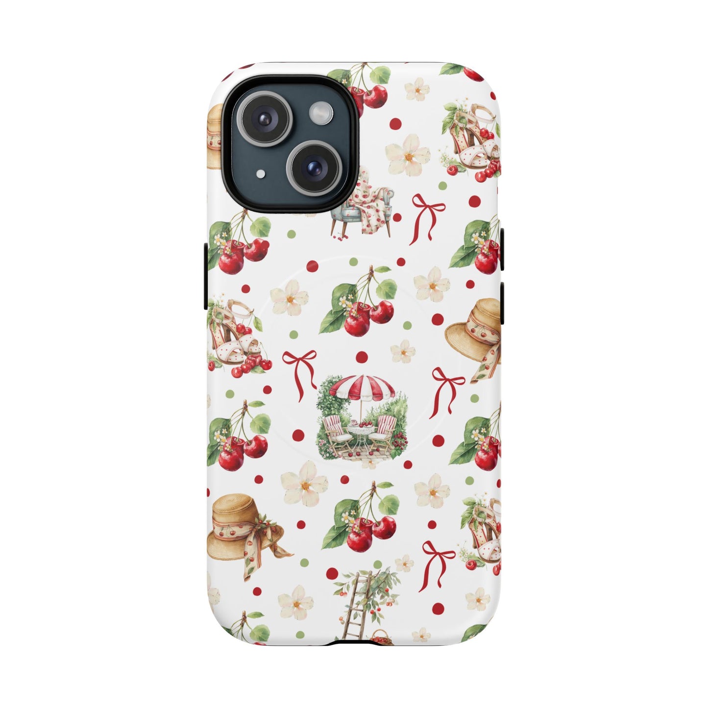 Floral Theme iPhone Case - MagSafe iPhone Case - Cherry Design iPhone Case - iPhone Case For Her