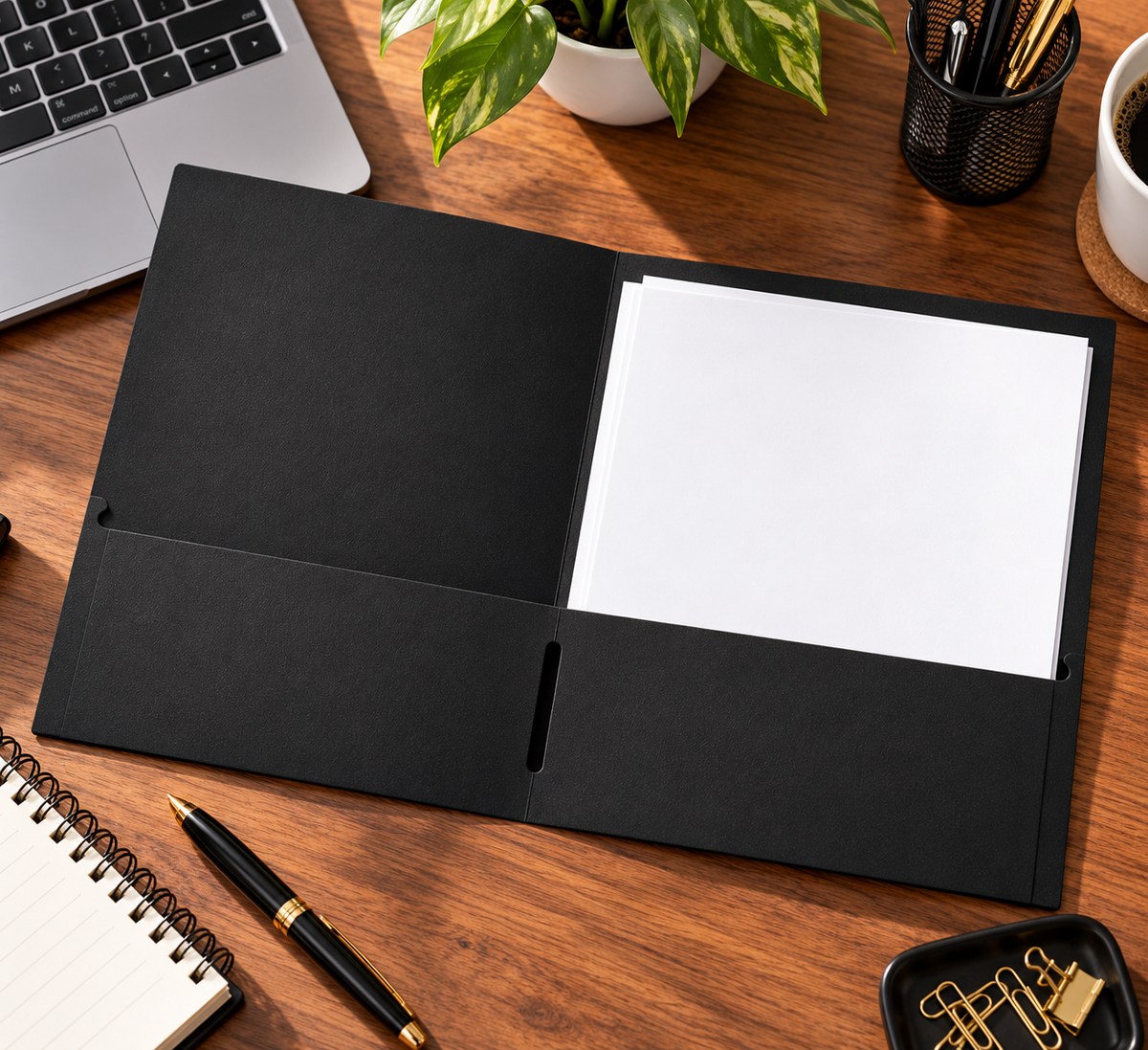 Custom Logo Paper Presentation Folders