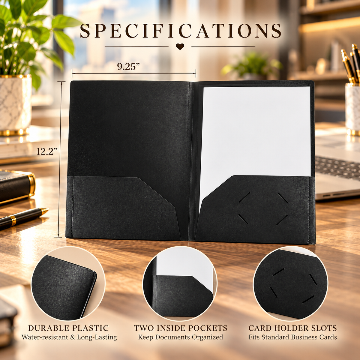 Custom Logo Plastic Presentation Folders