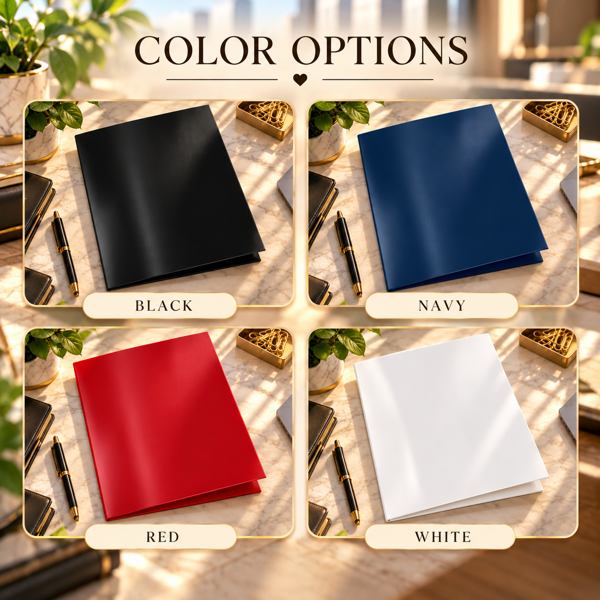 Custom Logo Laminated Paper Folders