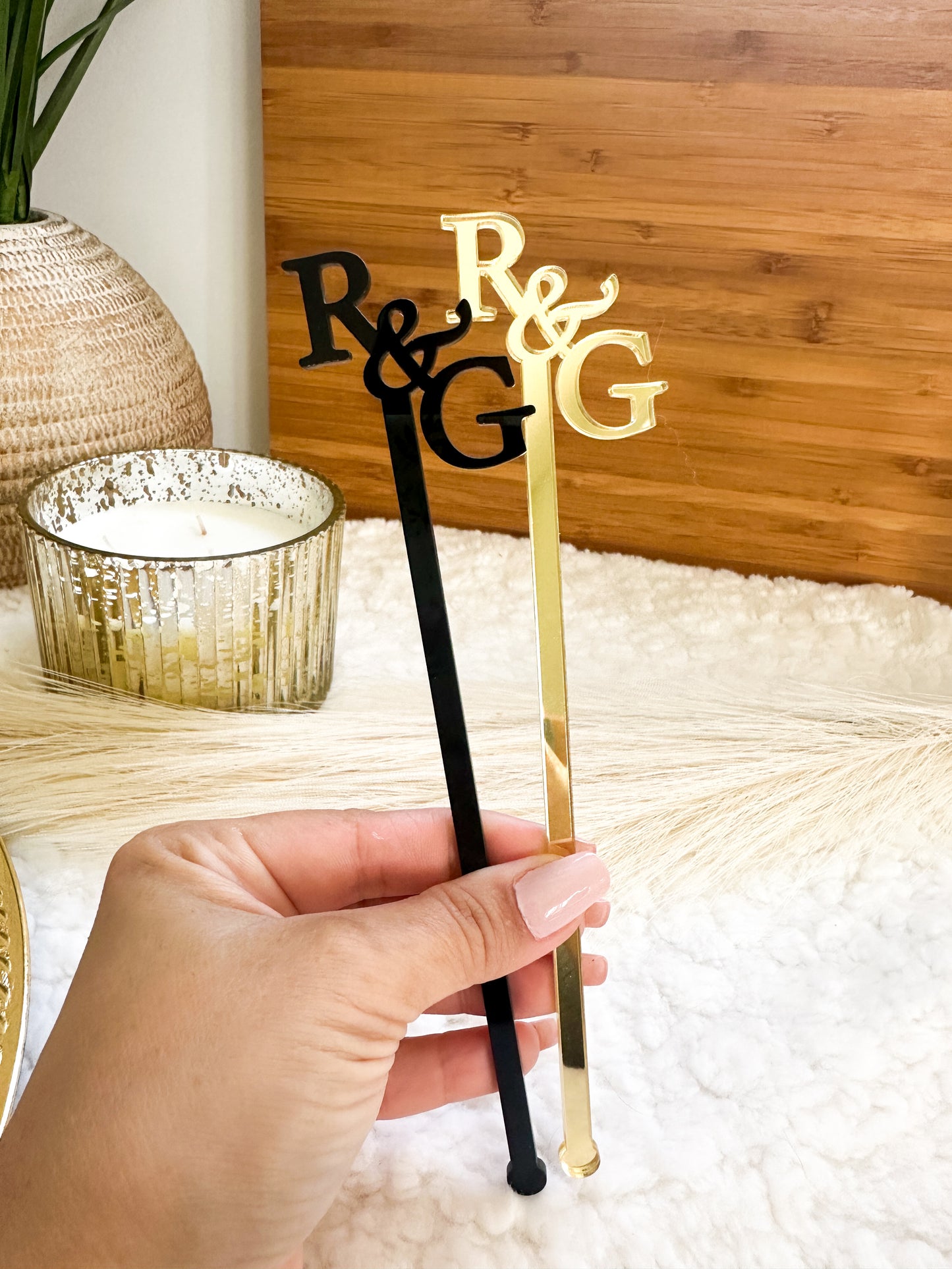Personalized Drink Stirrers - Cocktail decor