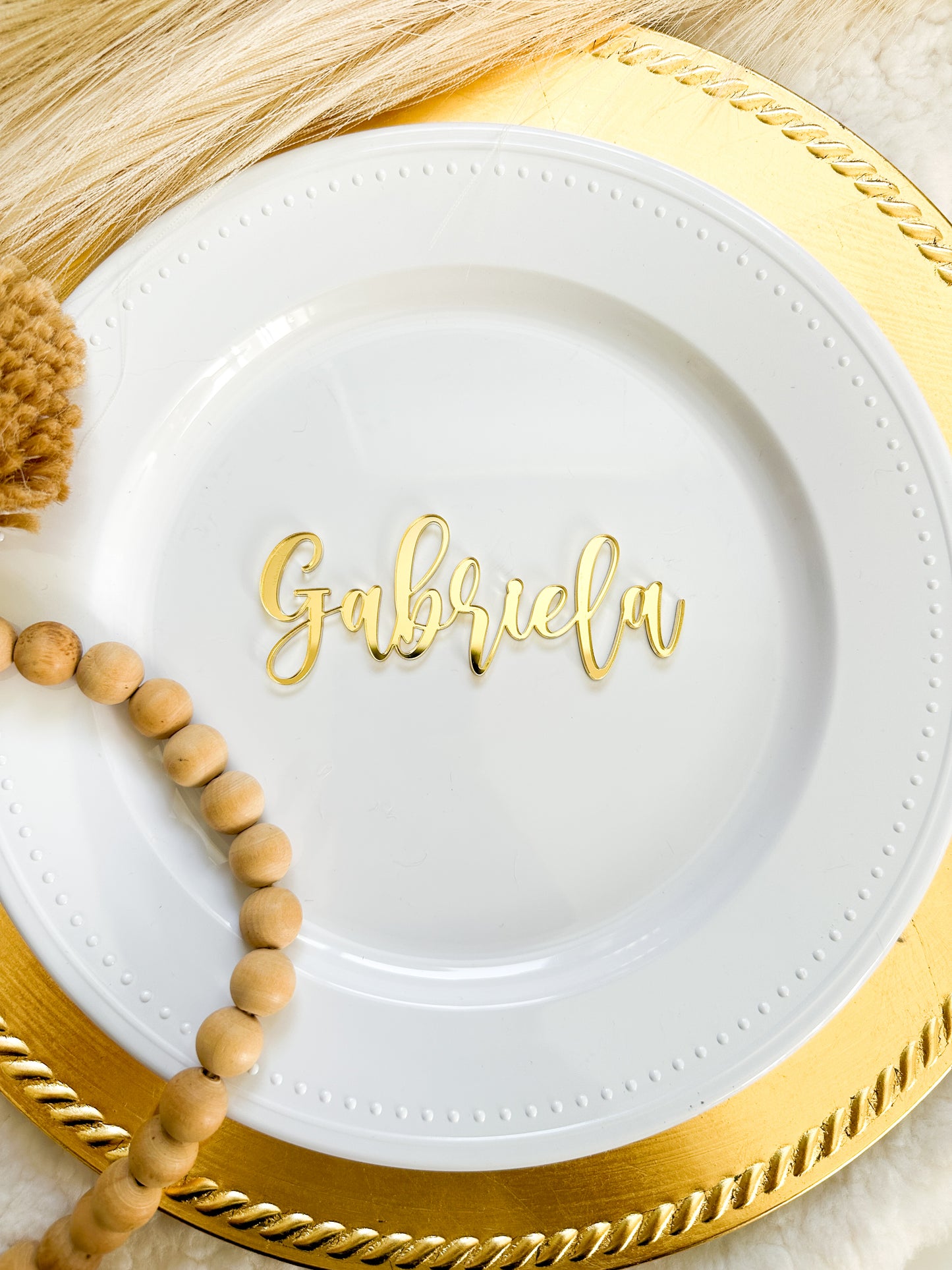 Personalized wedding place card - Guest Name wedding,