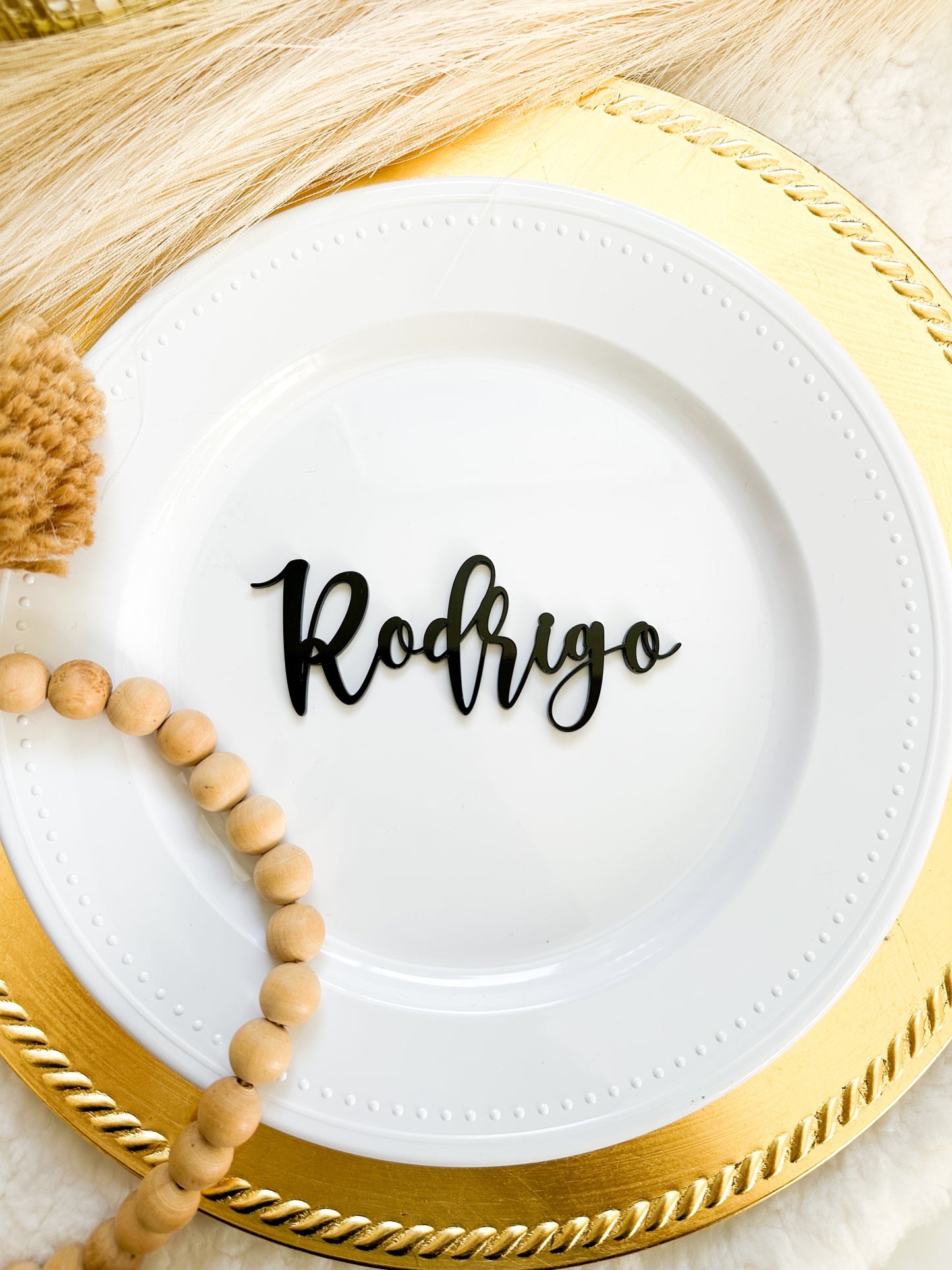 Personalized wedding place card - Guest Name wedding,