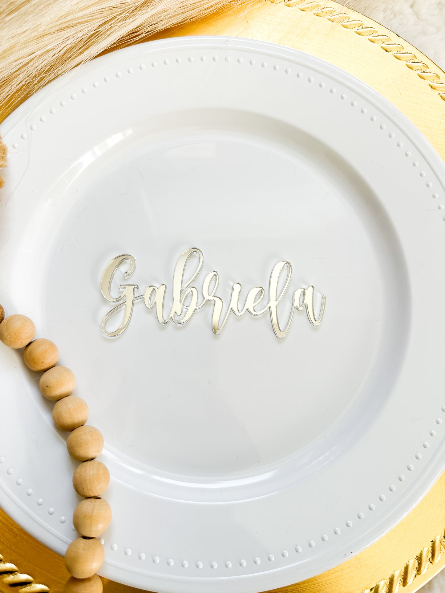 Personalized wedding place card - Guest Name wedding,