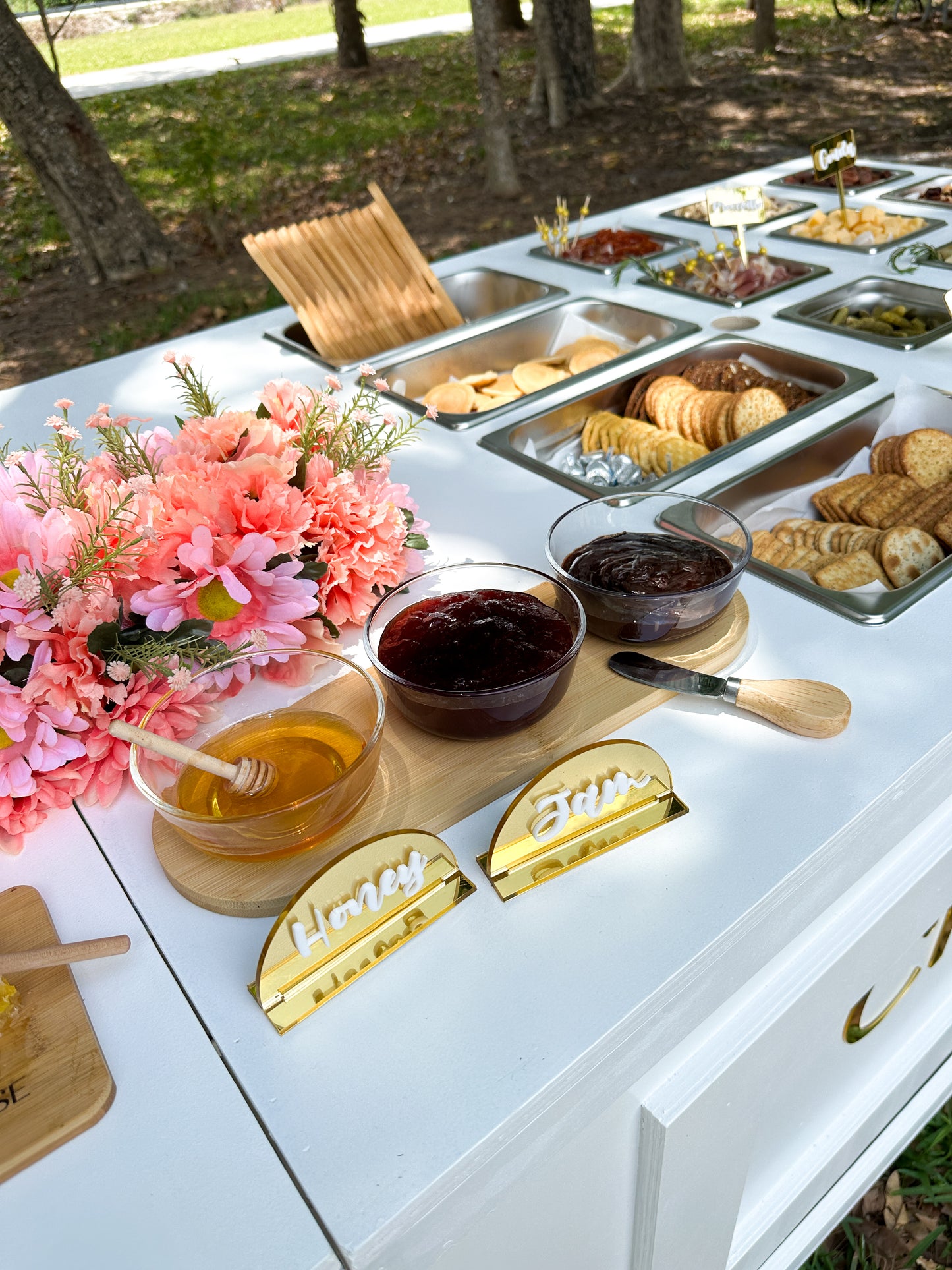 Acrylic Buffet Food Label Signs