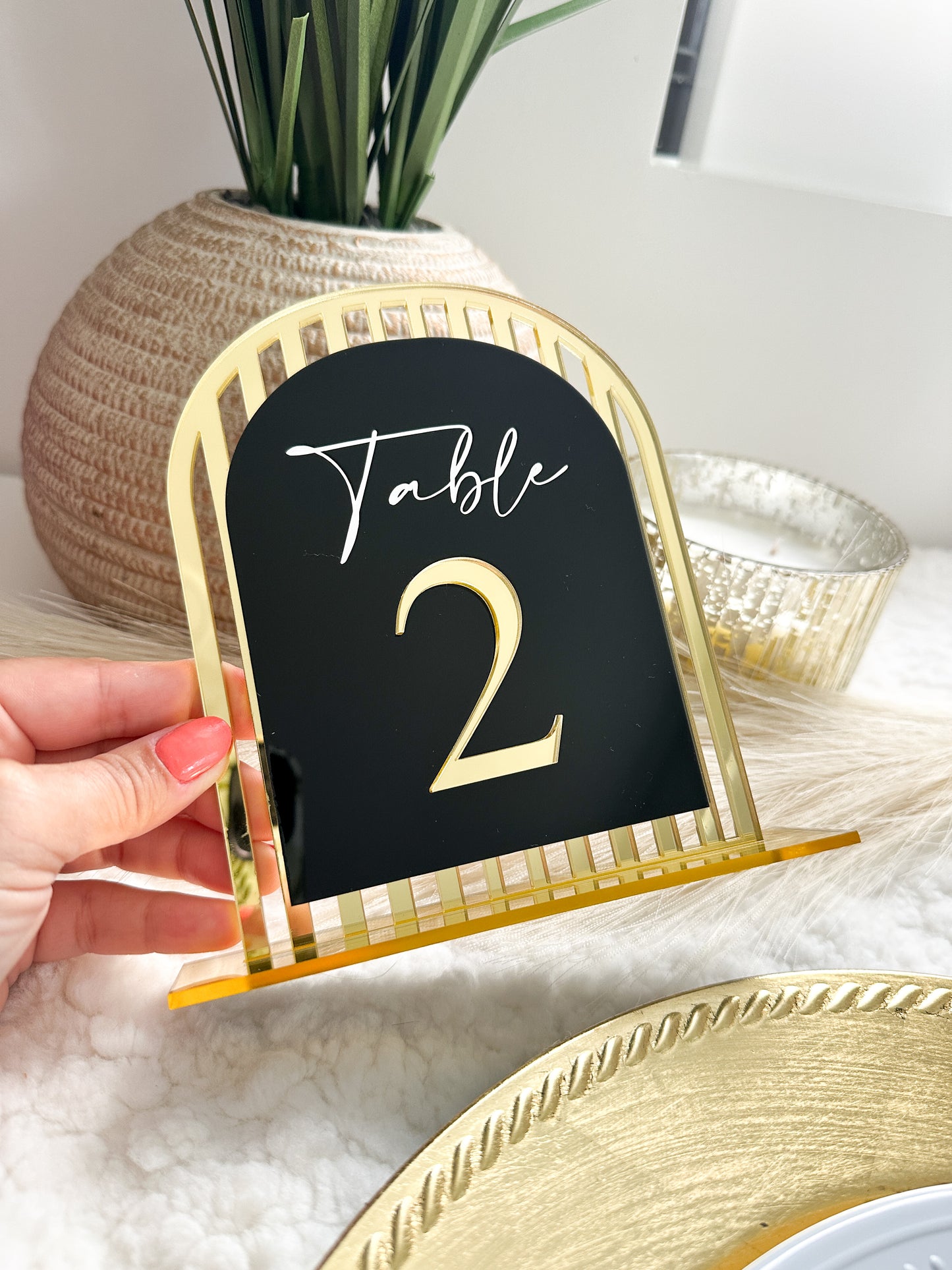Wedding number signs - Wedding table numbers