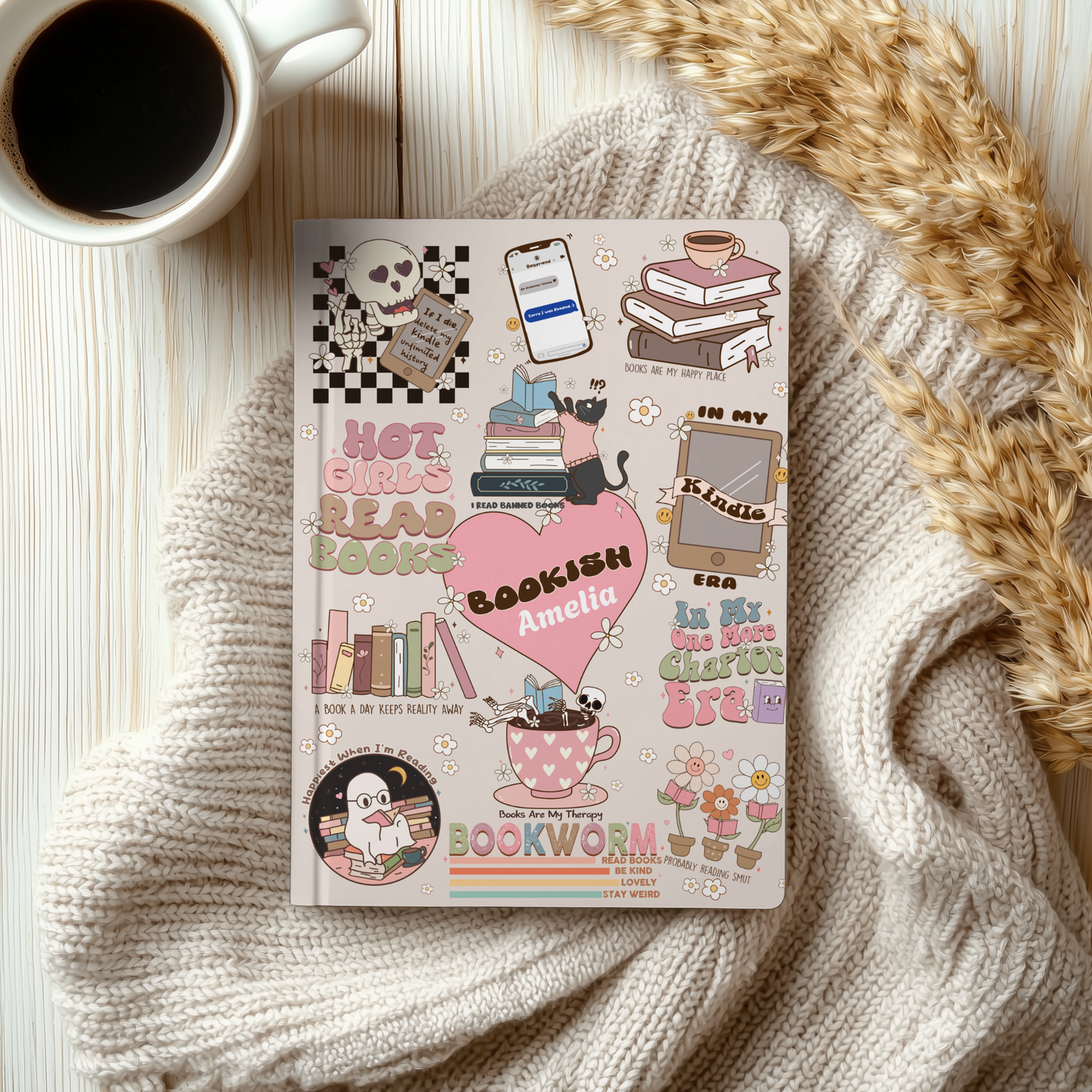 Bookish Note Book - Bookish Hard Cover Journal