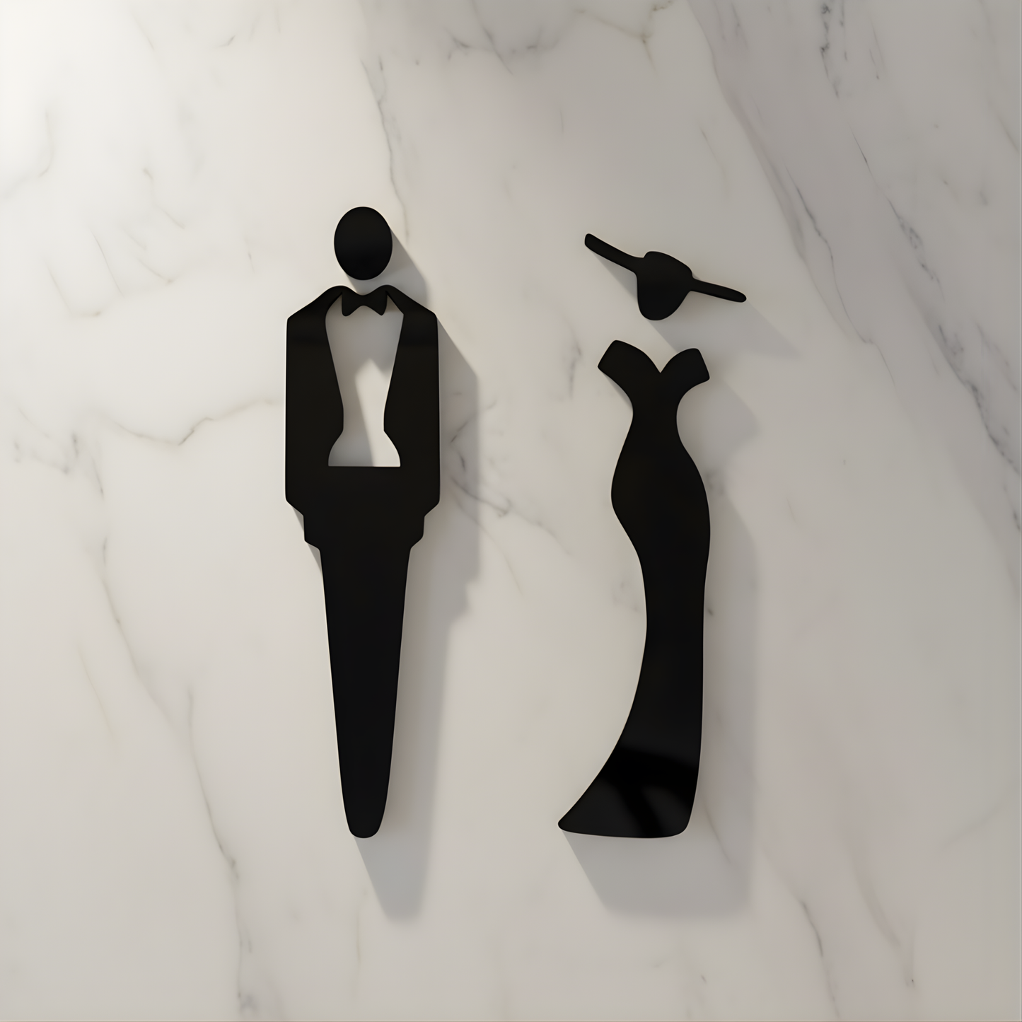 Elegant Restroom Sign