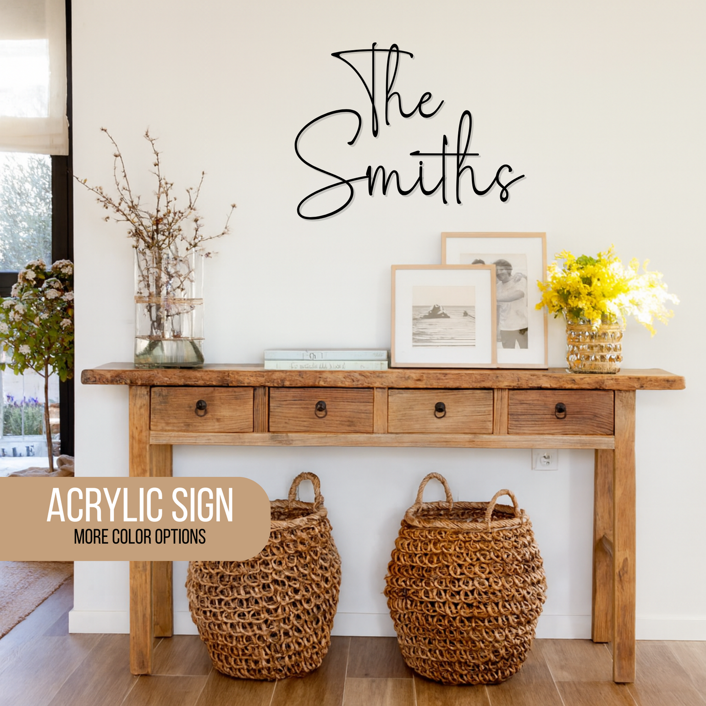 Personalized Acrylic Name Sign - Custom Family Wall Art