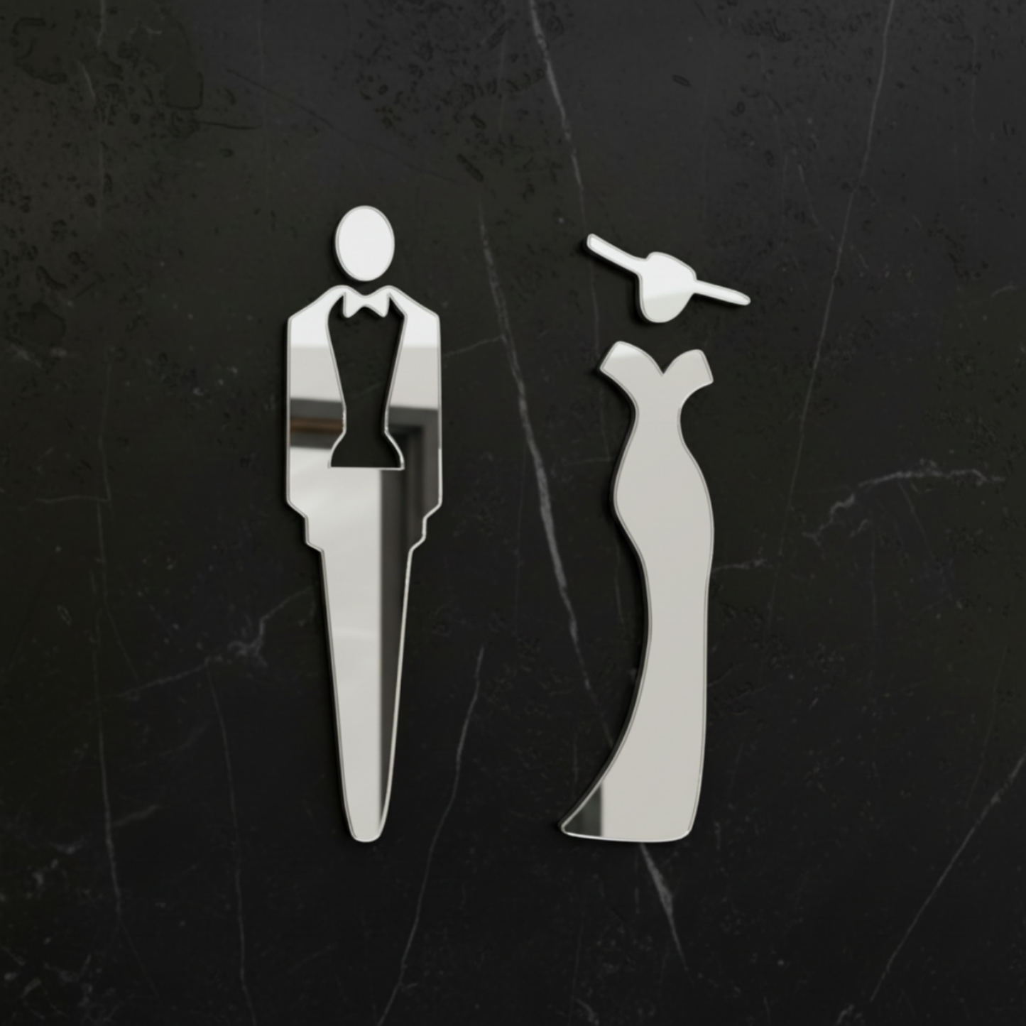 Elegant Restroom Sign