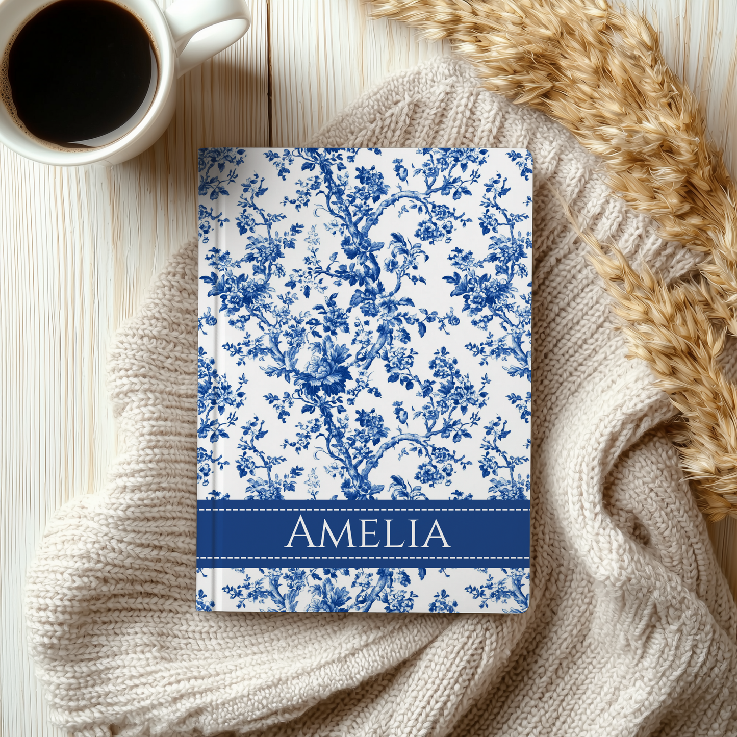 Toile Hardcover Journal