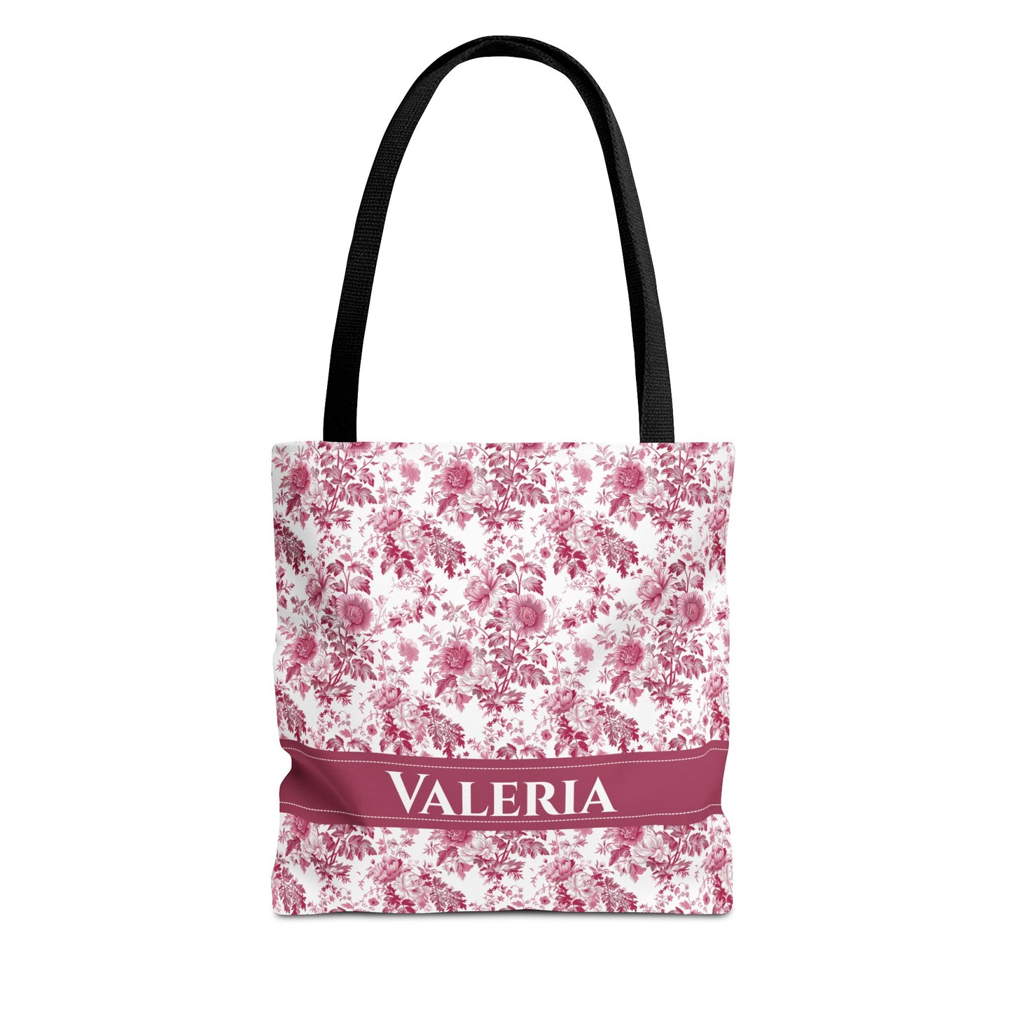 Floral Tote Bag - Stylish Carry-All, Personalized Gift, Eco-Friendly Shopping, Summer Accessory, Beach Bag, Valeria Design