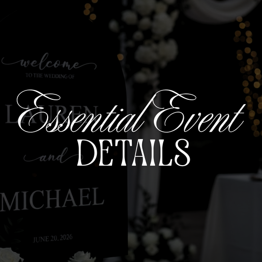 ESSENTIAL EVENT DETAILS