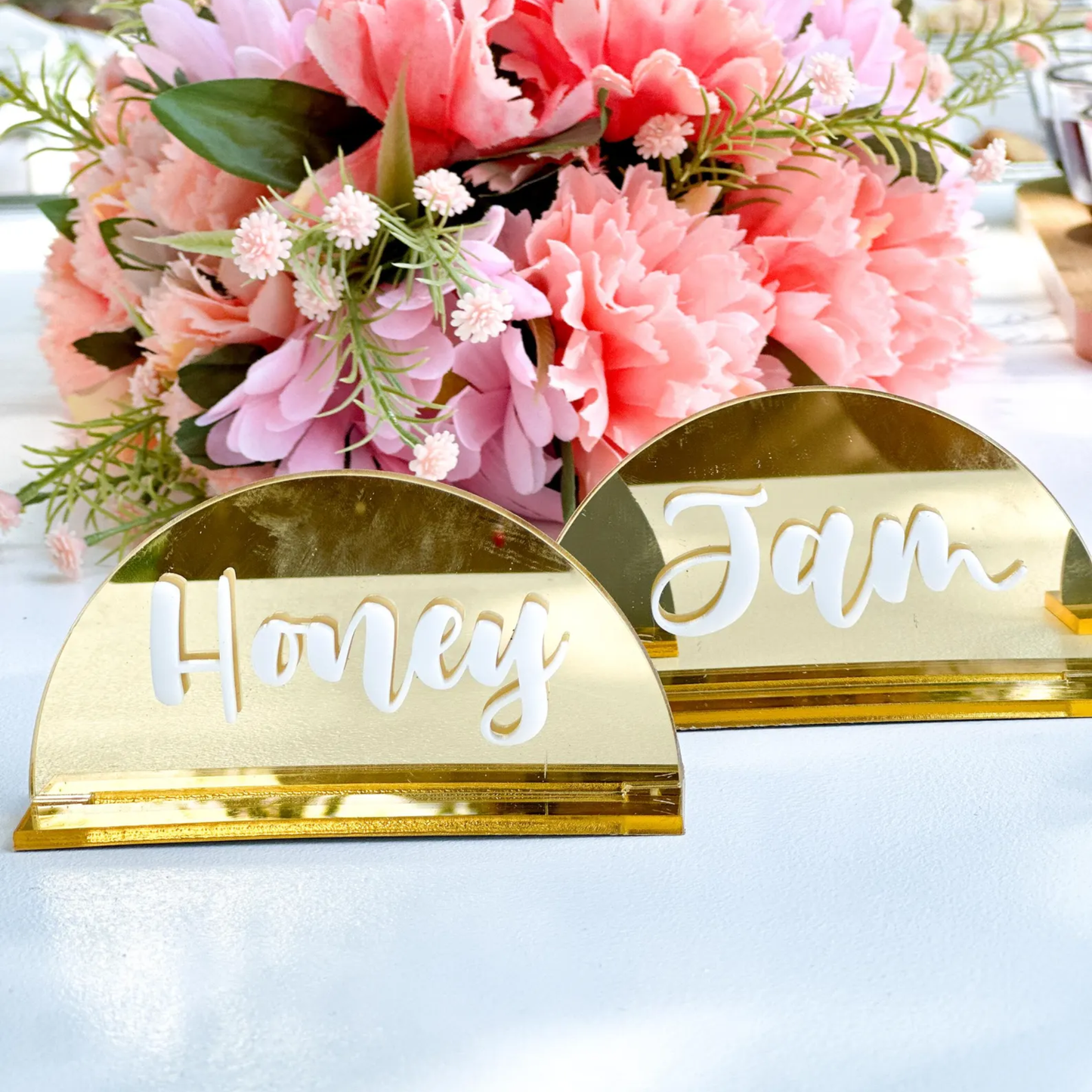 Luxury Acrylic Food Tag