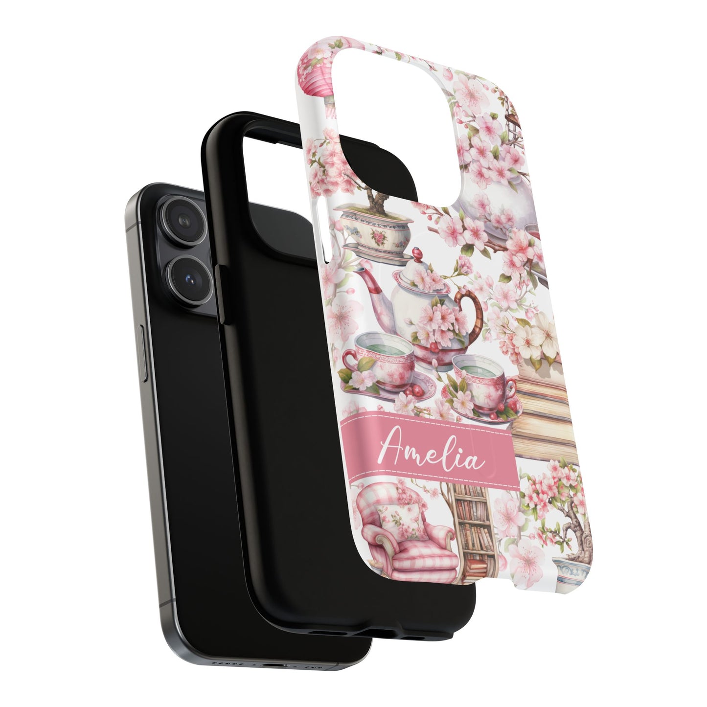 Tea Lover iPhone Case - MagSafe iPhone Case - Cherry Blossom Design