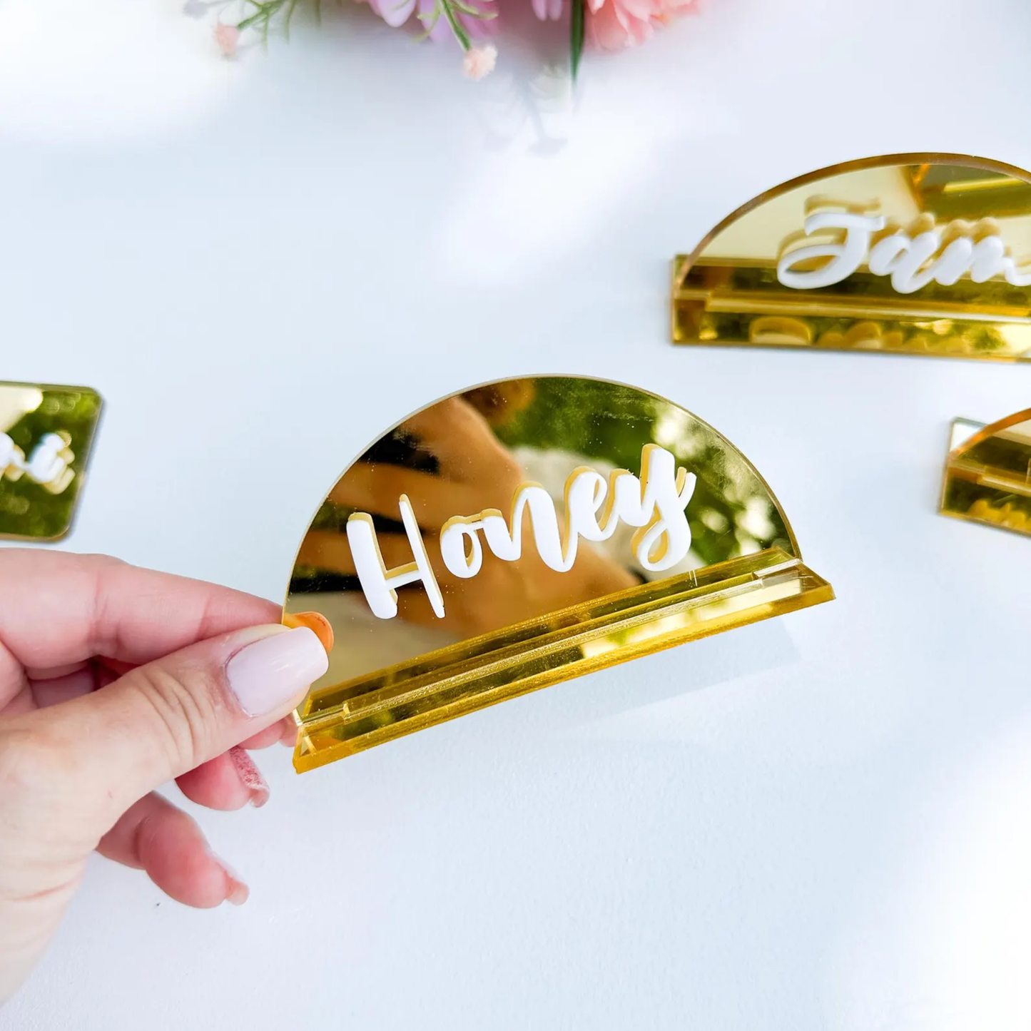Luxury Acrylic Food Tag