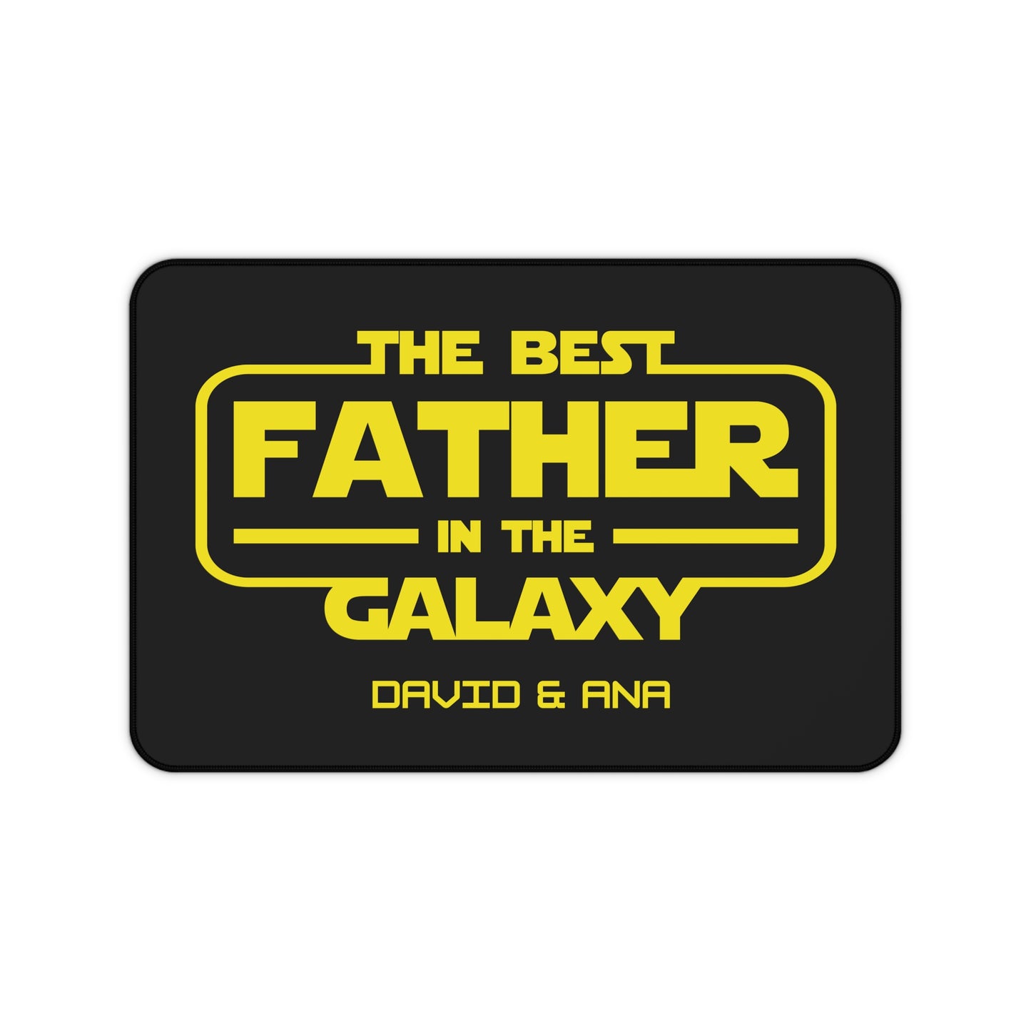 Personalized Fathers Day Desk Mat, Custom Office Decor, Geeky Gift for Dad, Star Wars Inspired, Home Office Accessory, Gaming Mouse Pad