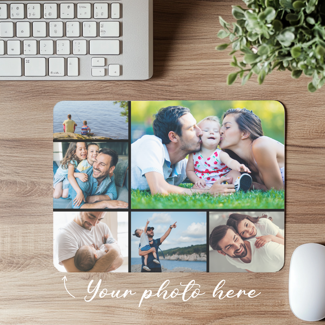 Personalized Mouse Pad - Custom Desk Accessory - Home Office Decor - Family Design Mouse Pad