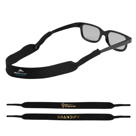 Custom Sunglass Straps - Neoprene - With your logo or name (5pack)