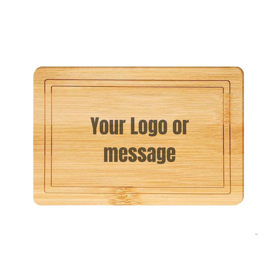 Custom Rectangle Charcuterie Board - Laser engraved with your logo o message