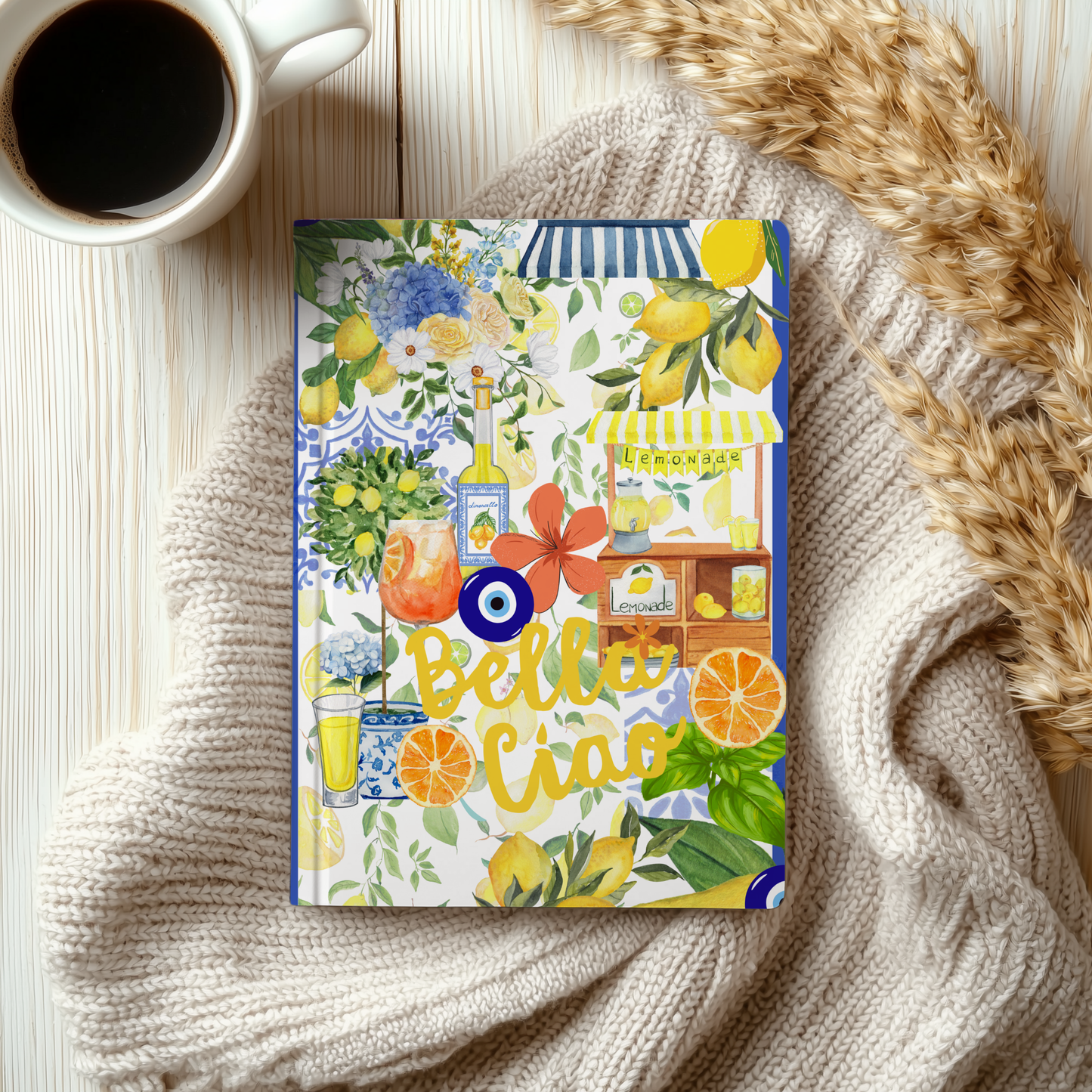 Hardcover Notebook Lemon - Italy Summer