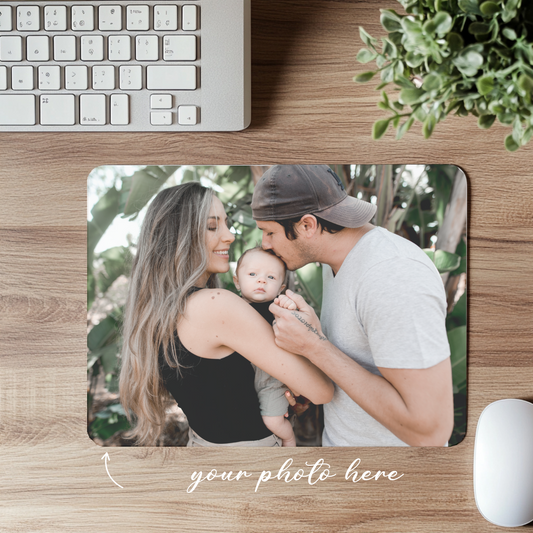 Family Mouse Pad - Office Family Design Decor - Personalized Home Office Accessory