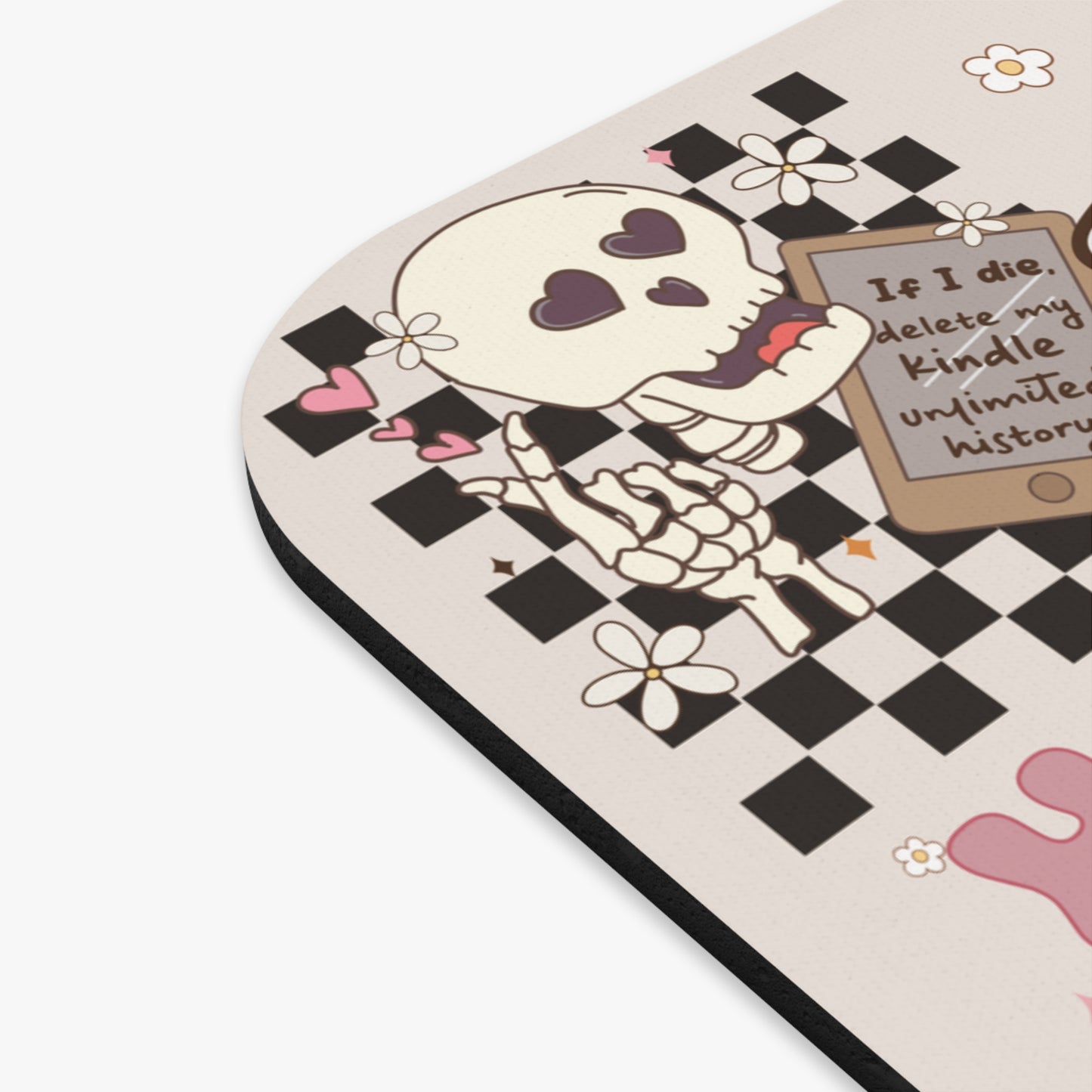 Bookworm Mouse Pad - Girl Office Accessory - Office Decor