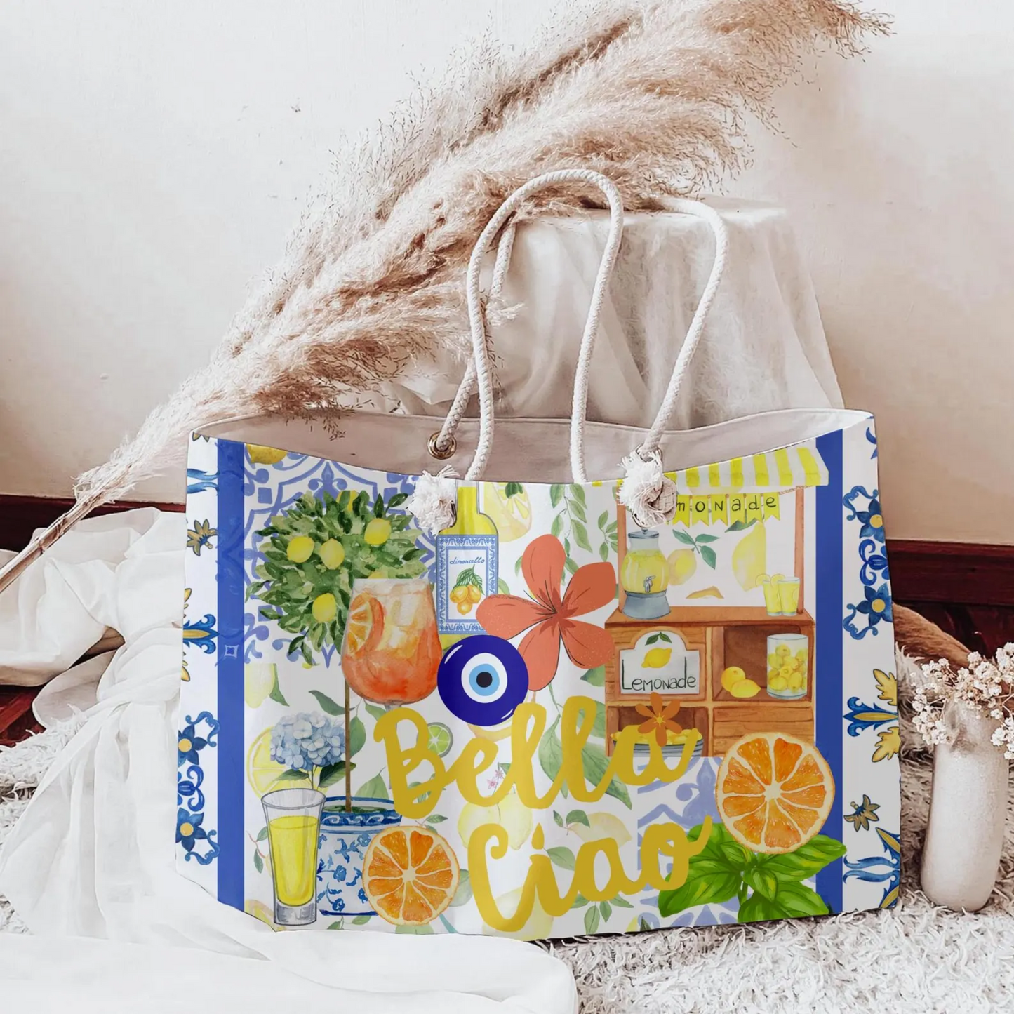 Italy Summer Weekender Bag