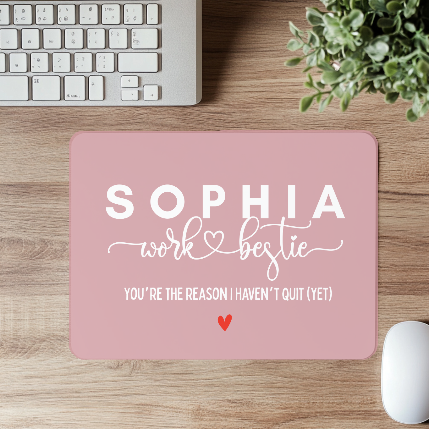 Work Bestie Mouse Pad - Co Worker Gift